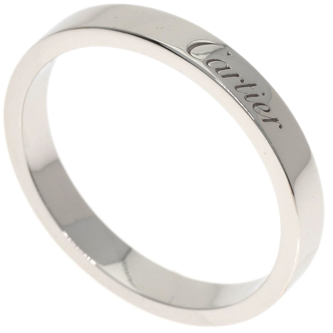 Cartier C De Cartier #57 Platinum Pt950 Ring: Cartier C De Cartier #57 Platinum Pt950 Ring Platinum Pt950 Cartier C De Cartier #57 Ring in Silver Metal, featuring a signature, is a stunning piece of jewelry. This Cartier ring boasts a sleek desig