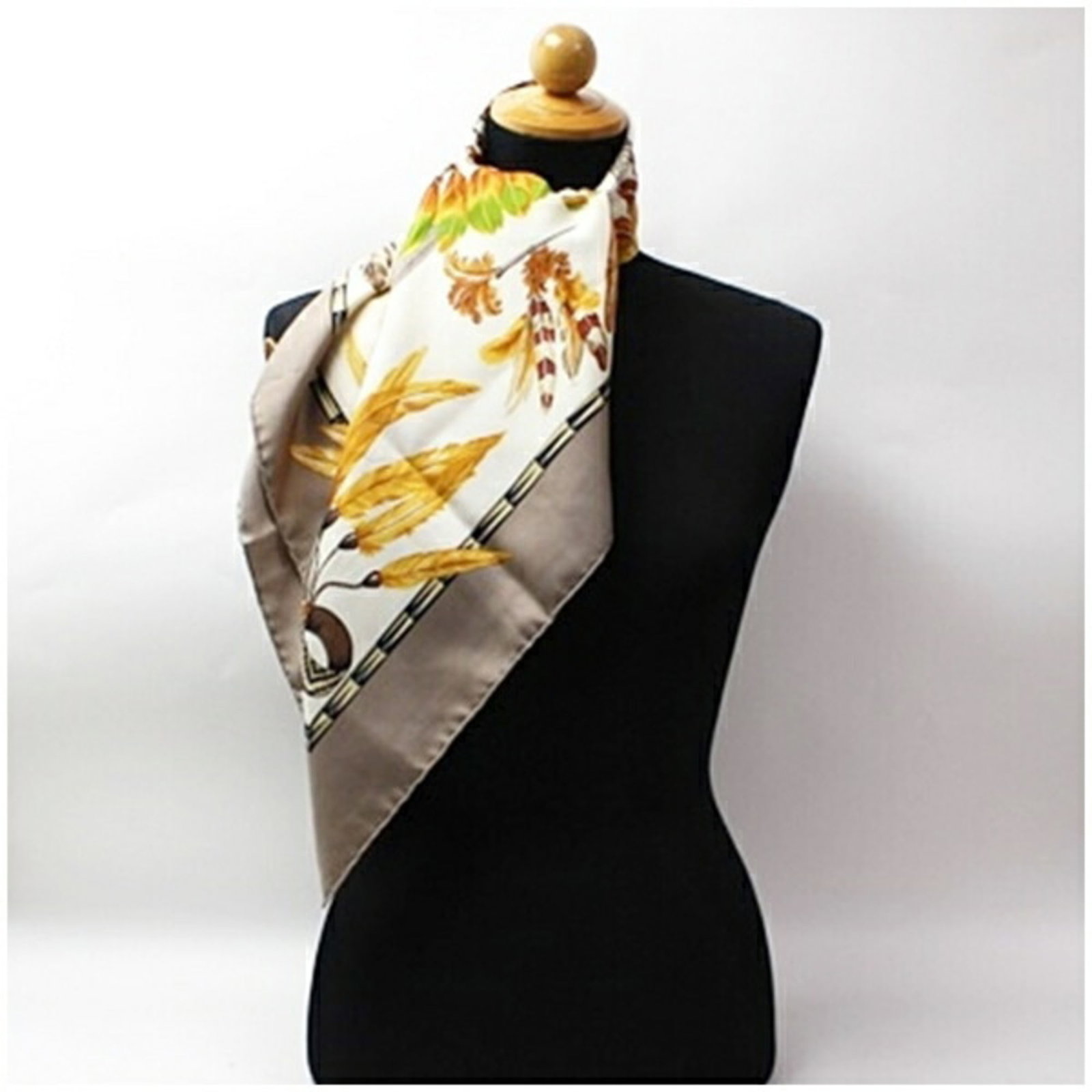 Silk Hermes Scarf - 4