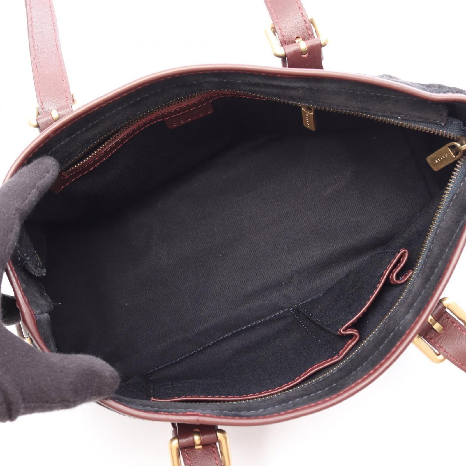 Celine leather suede handbag - 3