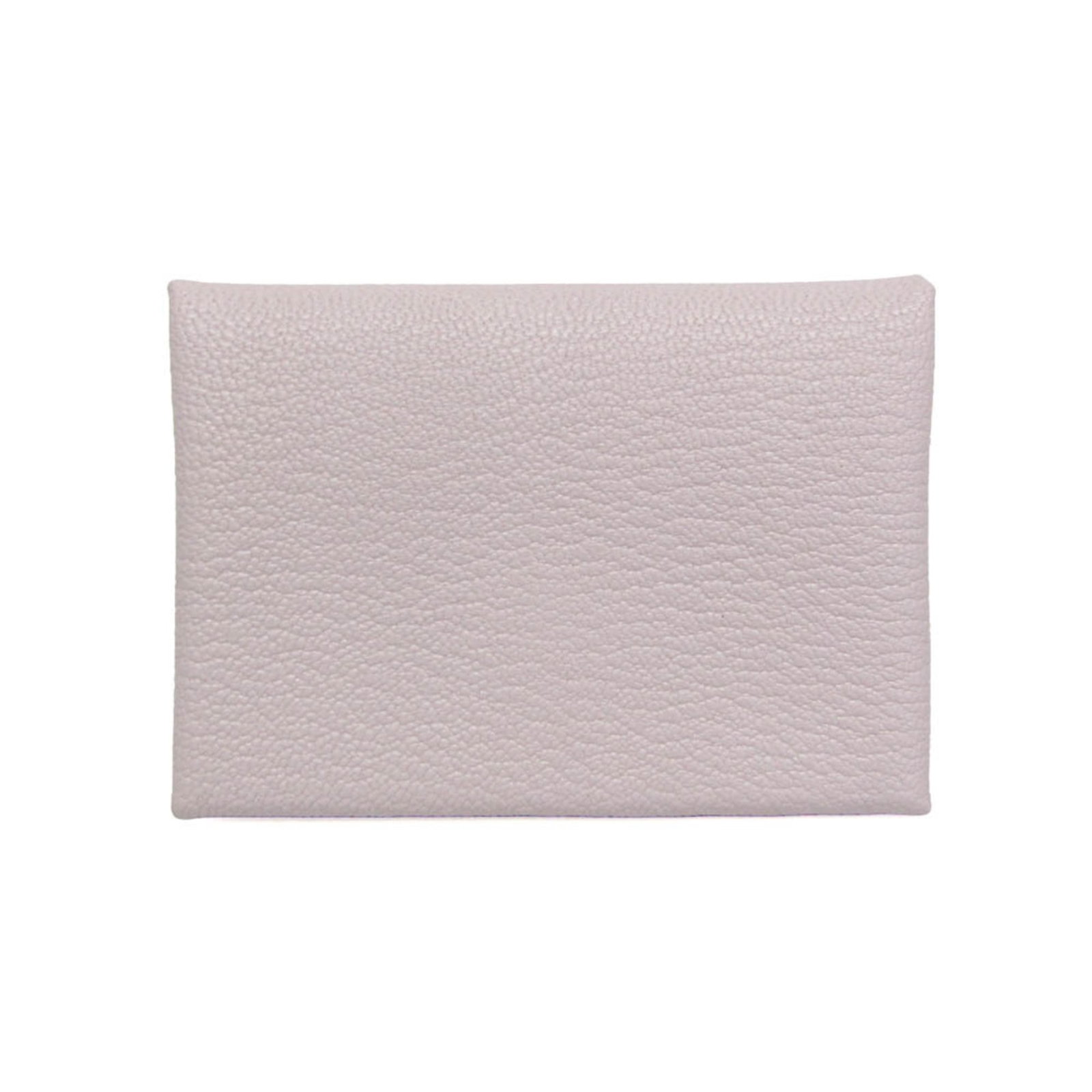 Chevre leather card case by Hermes: Chevre leather card case by Hermes Chevre leather card case by Hermes boasts a delicate light pink hue and sleek design, featuring a snap fastener closure and button pocket for added convenience. Made