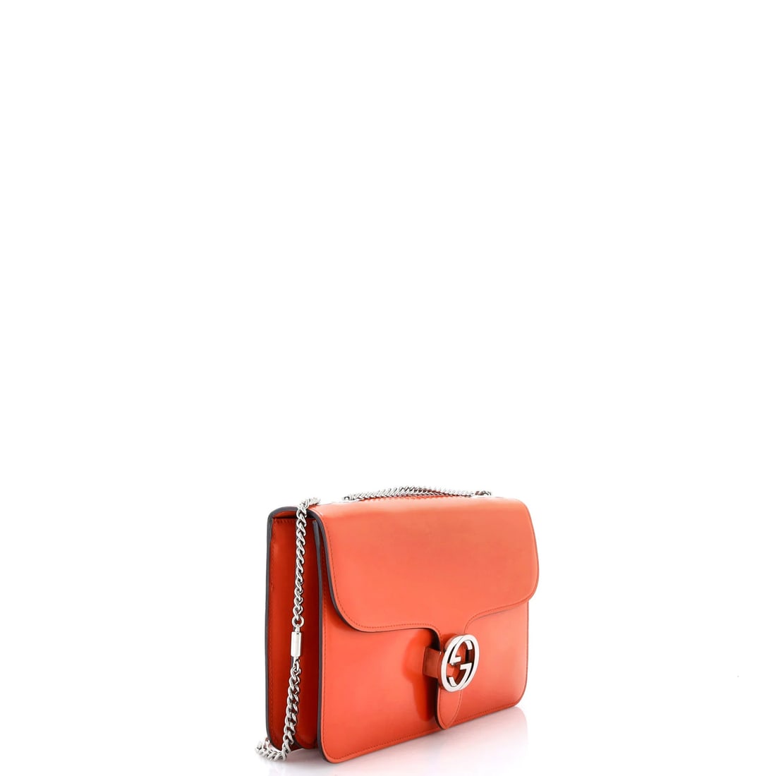 Patent Medium Gucci Interlocking Shoulder Bag - 2