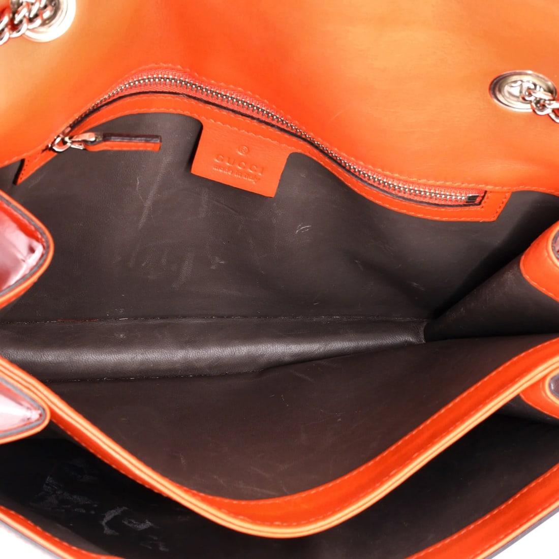 Patent Medium Gucci Interlocking Shoulder Bag - 5