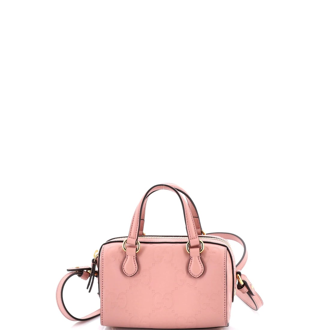 Gucci Boston Bag Super Mini Jumbo GG Embossed Leather Convertible: Gucci Boston Bag Super Mini Jumbo GG Embossed Leather Convertible Pink Gucci Boston Bag Super Mini Jumbo GG Embossed Leather Convertible. This stylish cross body bag features a super mini size, jumbo
