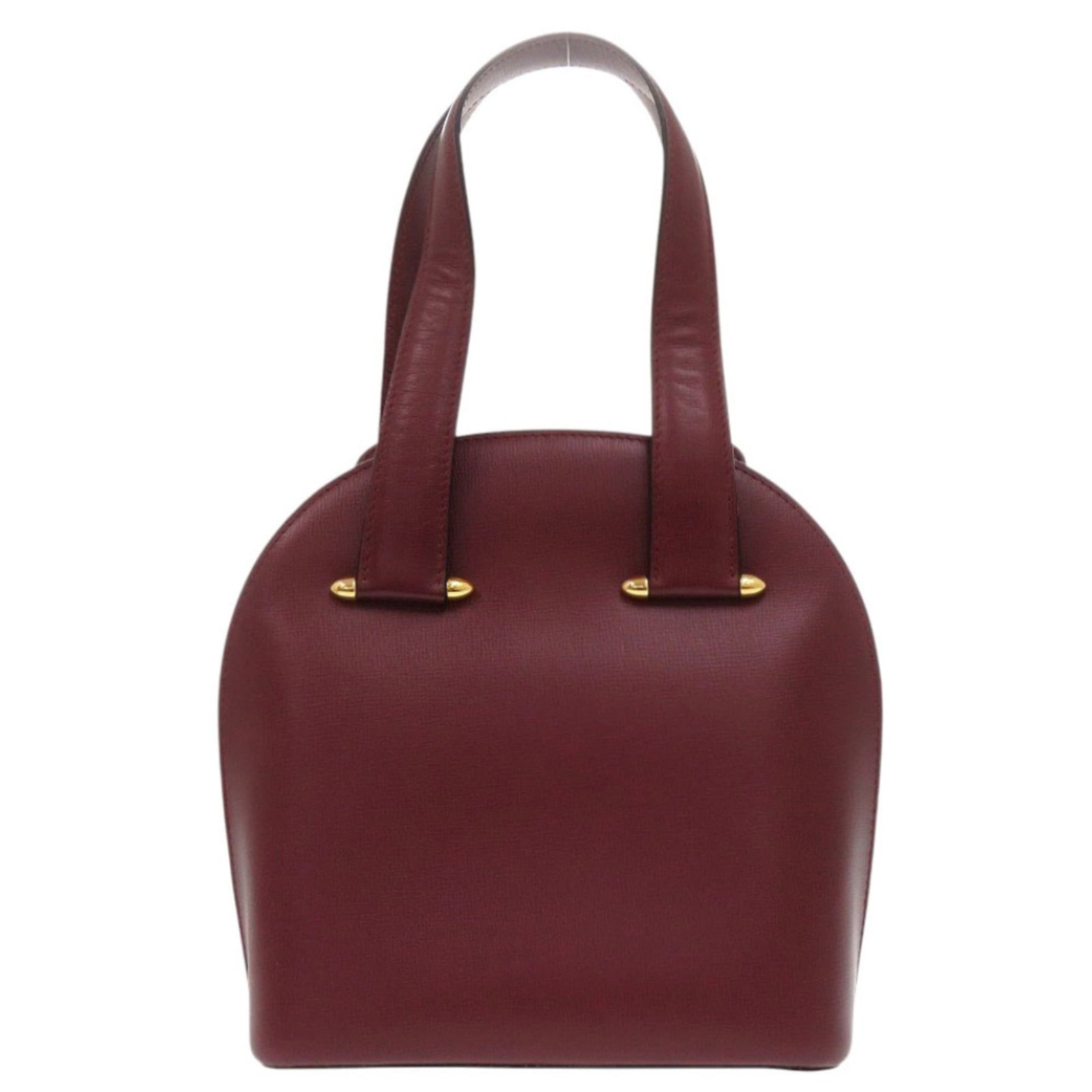 Handbag Leather Cartier: Handbag Leather Cartier Bordeaux, Red leather handbag from Cartier, a French luxury brand. This iconic handbag features high-quality leather construction and a classic design that exudes timeless