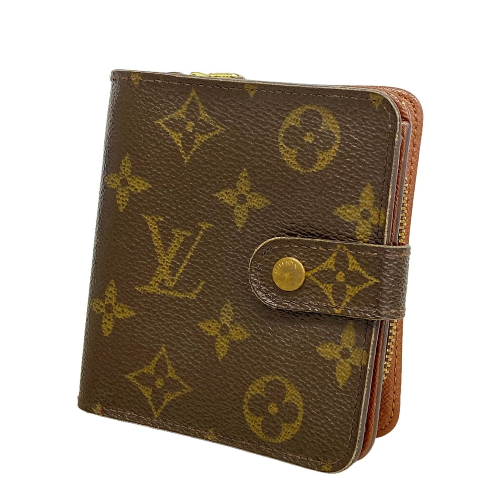 Louis Vuitton Wallet (Bi-Fold): Louis Vuitton Wallet (Bi-Fold) The Louis Vuitton bi-fold wallet boasts a classic design with a timeless brown finish, measuring 11cm x 10cm x 3cm. Its sleek dimensions make it a versatile accessory
