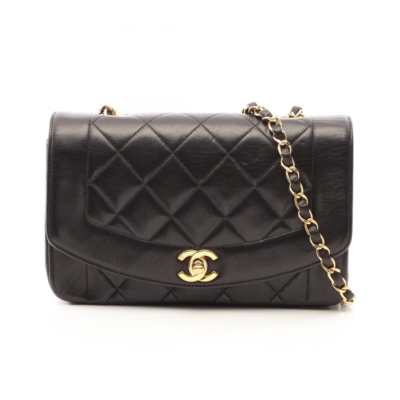 Shoulder Bag Leather Handbag Chanel: Shoulder Bag Leather Handbag Chanel Black lambskin leather Chanel shoulder bag with a classic design, measuring 14cm x 22cm x 7cm. This stylish handbag features a timeless look and a durable leather