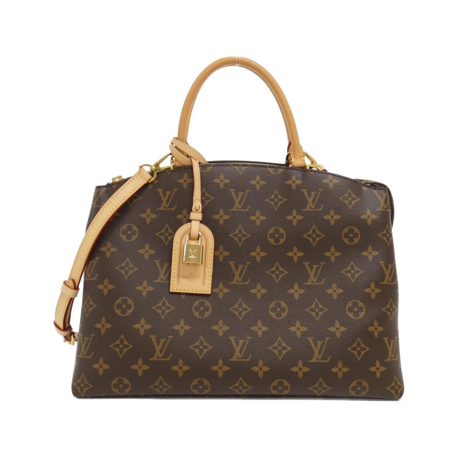 Louis Vuitton Handbag Coated Canvas: Louis Vuitton Handbag Coated Canvas Coated canvas construction provides a durable and stylish finish, while the marron color adds a touch of sophistication. This Louis Vuitton handbag features gold