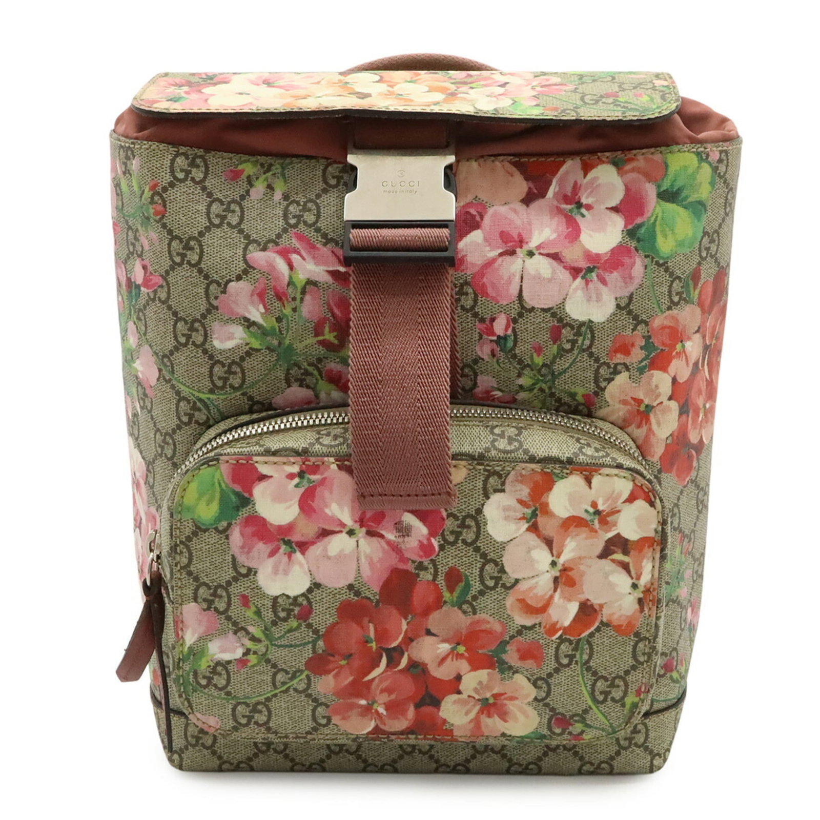 Gucci Suede Backpack Supreme: Gucci Suede Backpack Supreme Gucci Suede Backpack Supreme in a unique Beige pink and Multi-color design, featuring the iconic GG Supreme material and a sleek, compact size of 28.5cm x 20.5cm x 10cm.