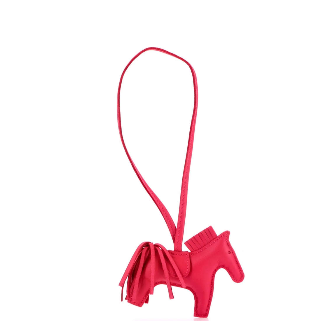 Mono Tone GriGri Rodeo Bag Leather Charm Hermes: Mono Tone GriGri Rodeo Bag Leather Charm Hermes Pink Leather Charm from the Mono-Tone GriGri Rodeo Bag Collection. This small leather charm measures 3" x 3.5" x 0.5" and features a pink exterior with 