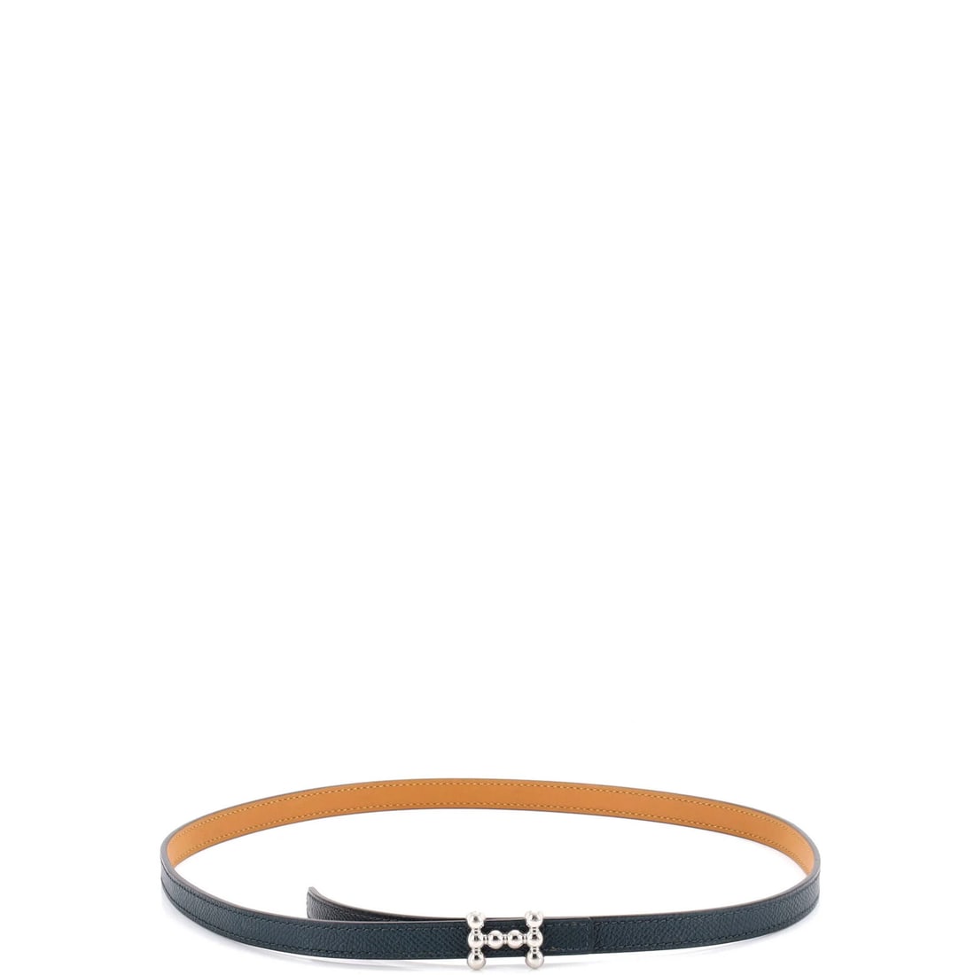Leather belt reversible bubble thin Hermes - 2