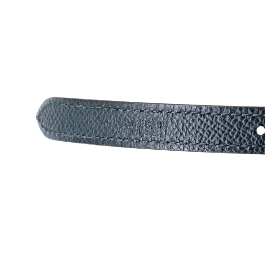 Leather belt reversible bubble thin Hermes - 3