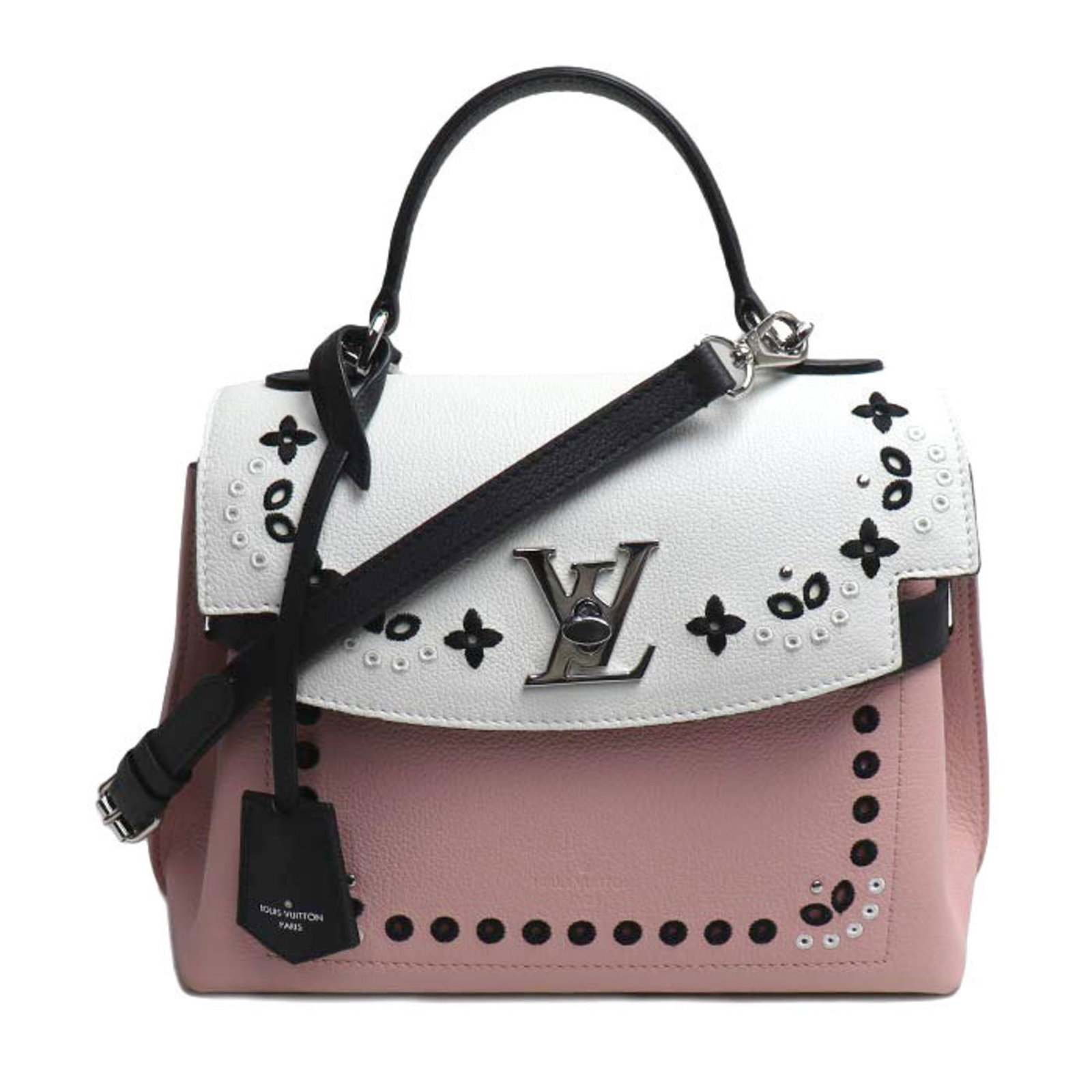 Shoulder Bag Leather Louis Vuitton: Shoulder Bag Leather Louis Vuitton Taurillon leather shoulder bag from Louis Vuitton, featuring a multi-color, pink design. Made from high-quality leather, this bag measures 19cm x 23cm x 11cm and is