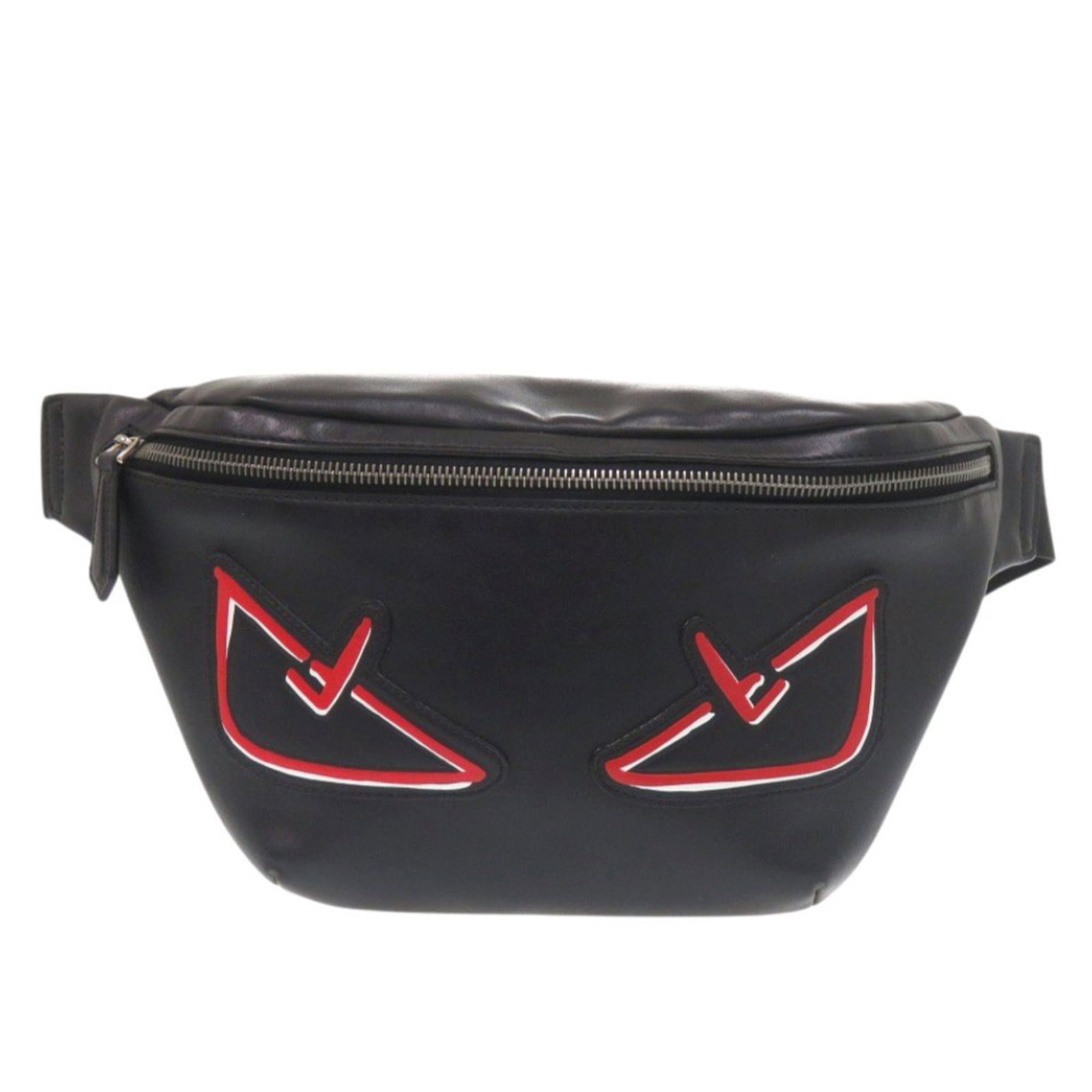 Fanny Pack Sling Bag Leather Fendi: Fanny Pack Sling Bag Leather Fendi Black and Red Leather Fendi Fanny Pack Sling Bag. Made from high-quality leather, this stylish fanny pack features a sleek black and red color combination.