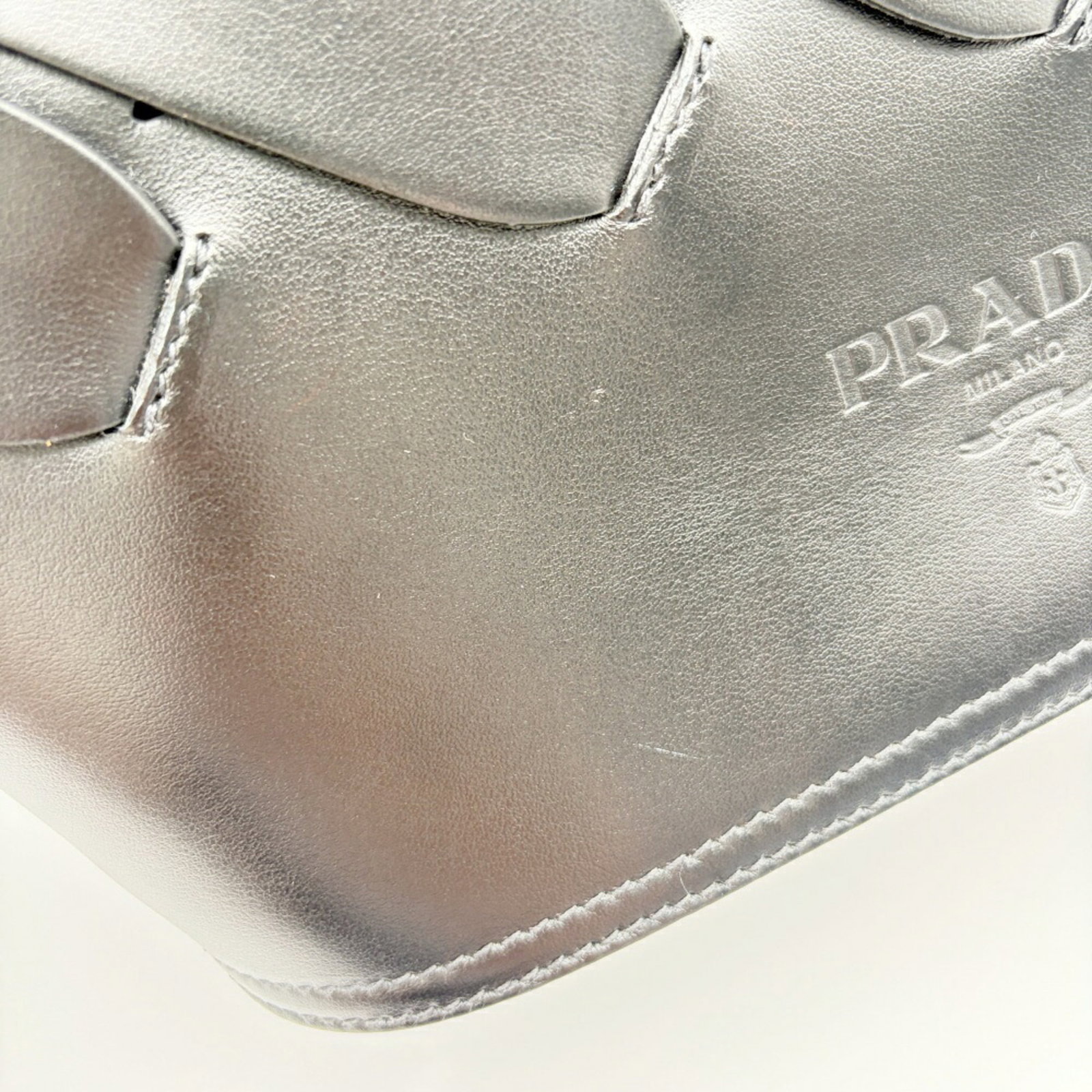 Leather Prada Tote Bag - 10