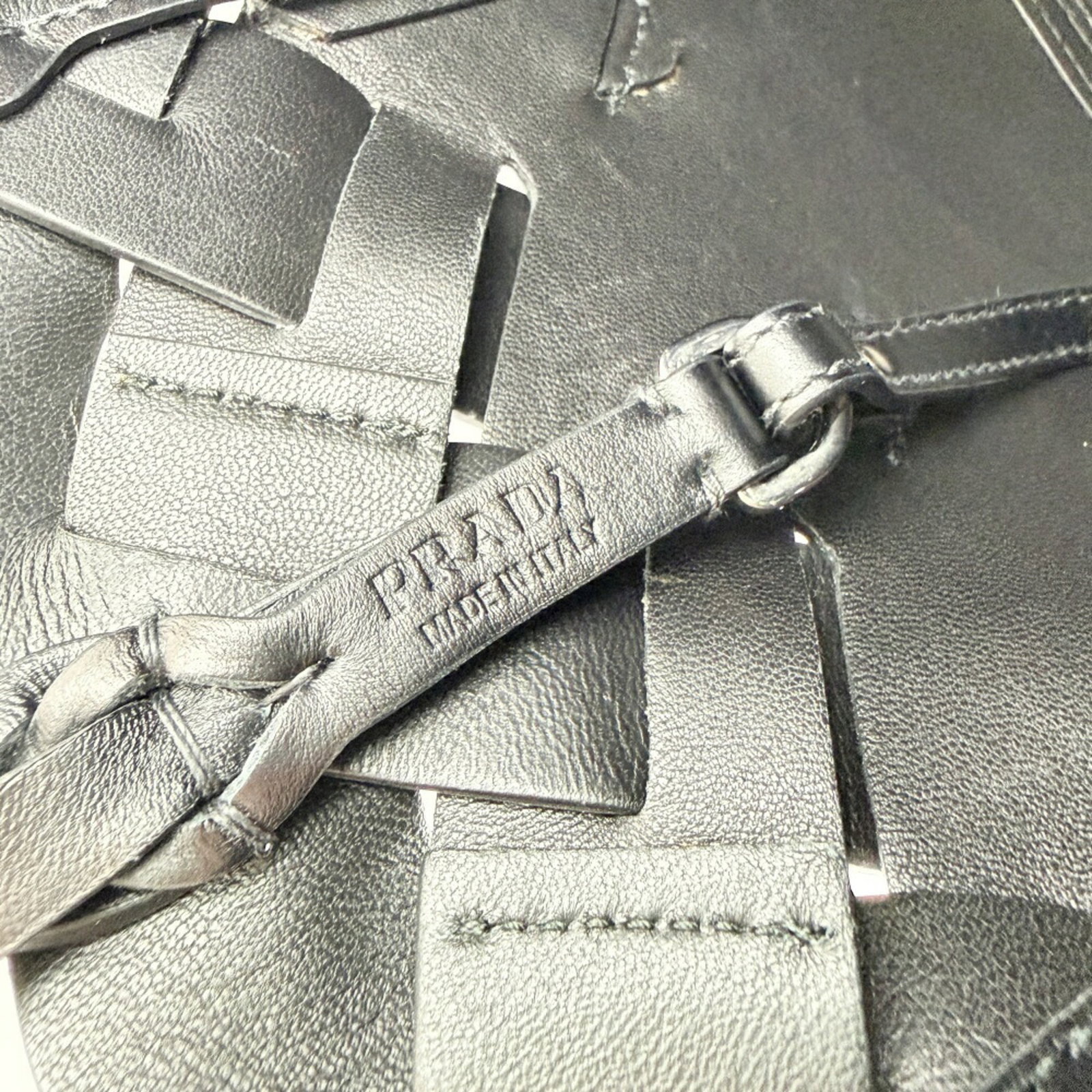 Leather Prada Tote Bag - 15