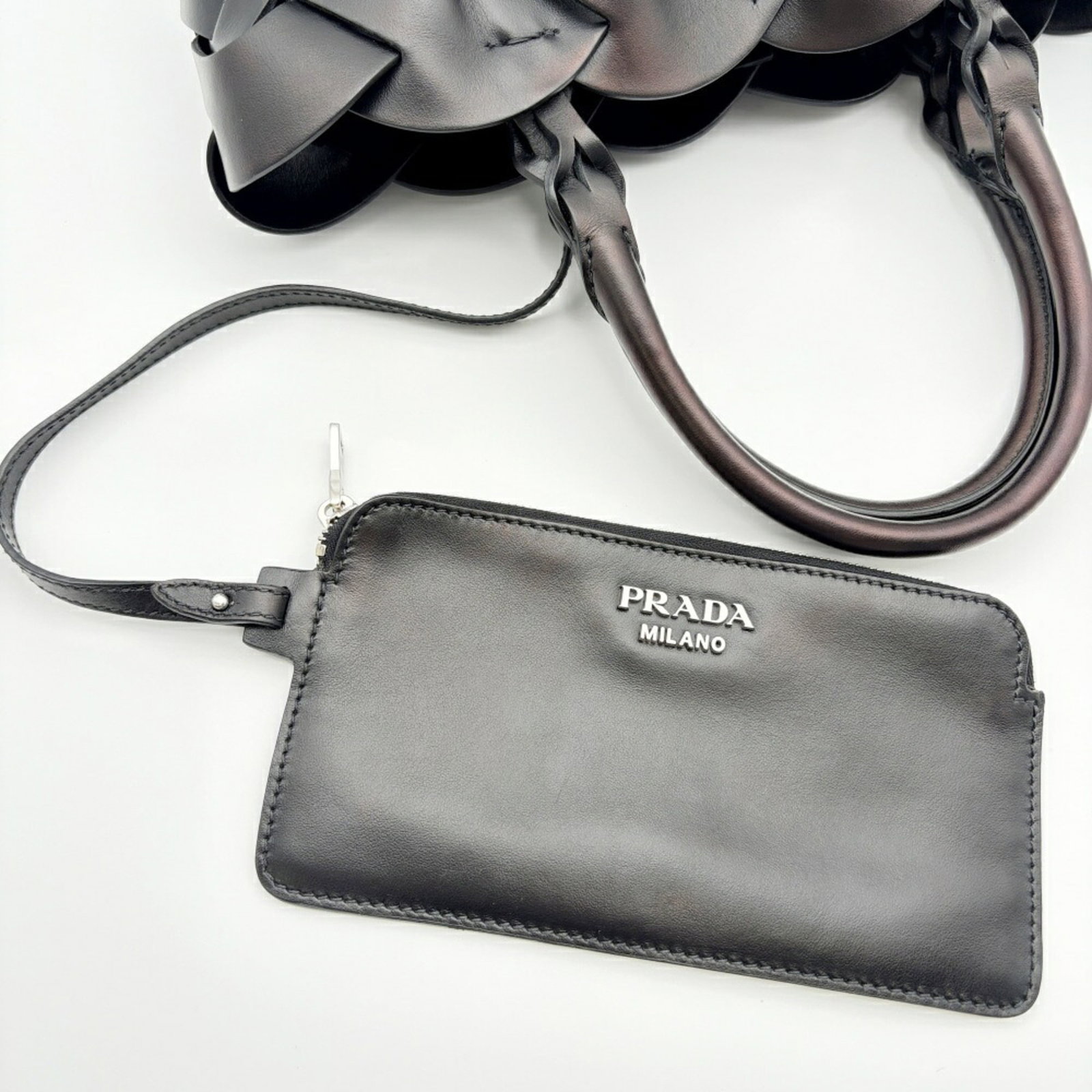 Leather Prada Tote Bag - 17