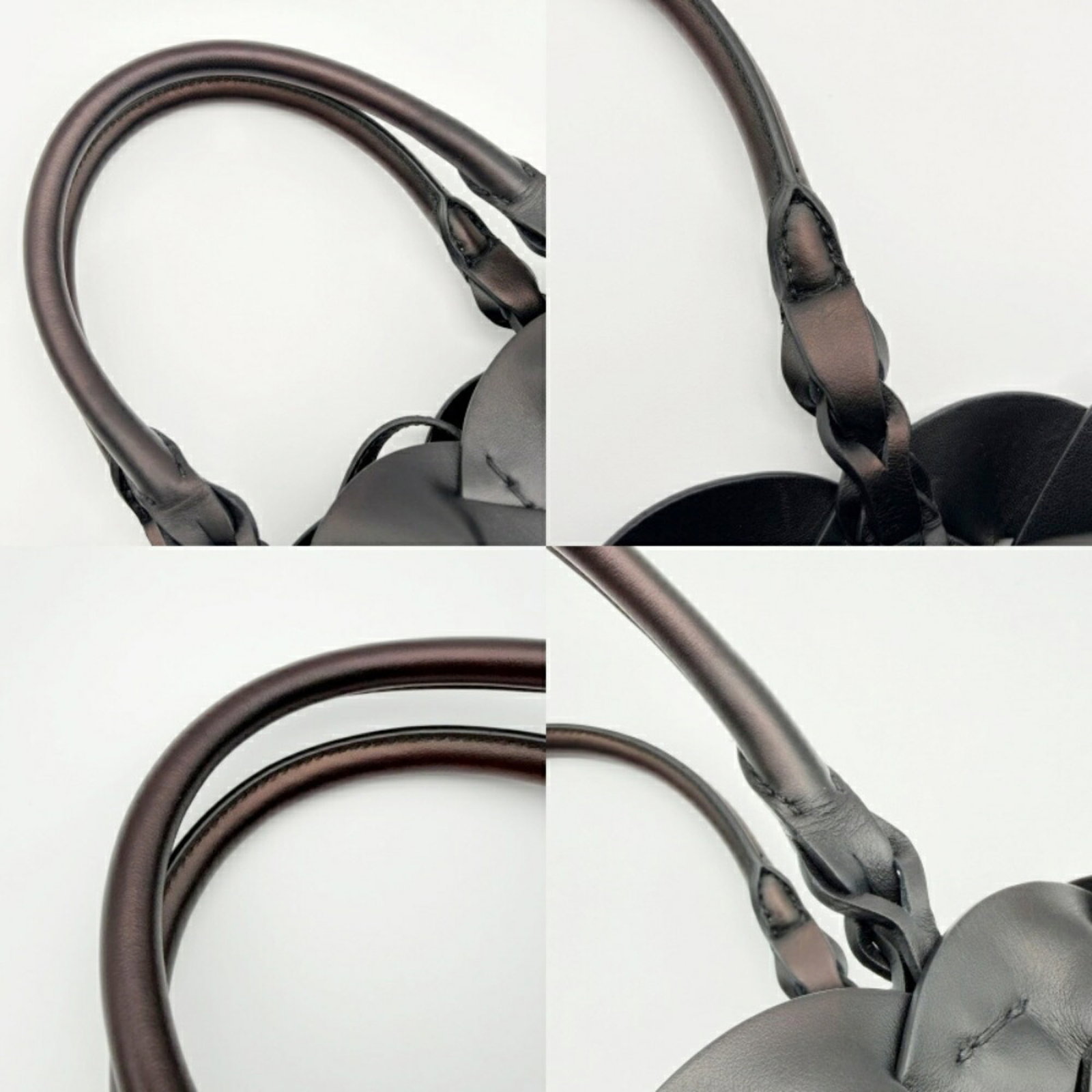 Leather Prada Tote Bag - 7