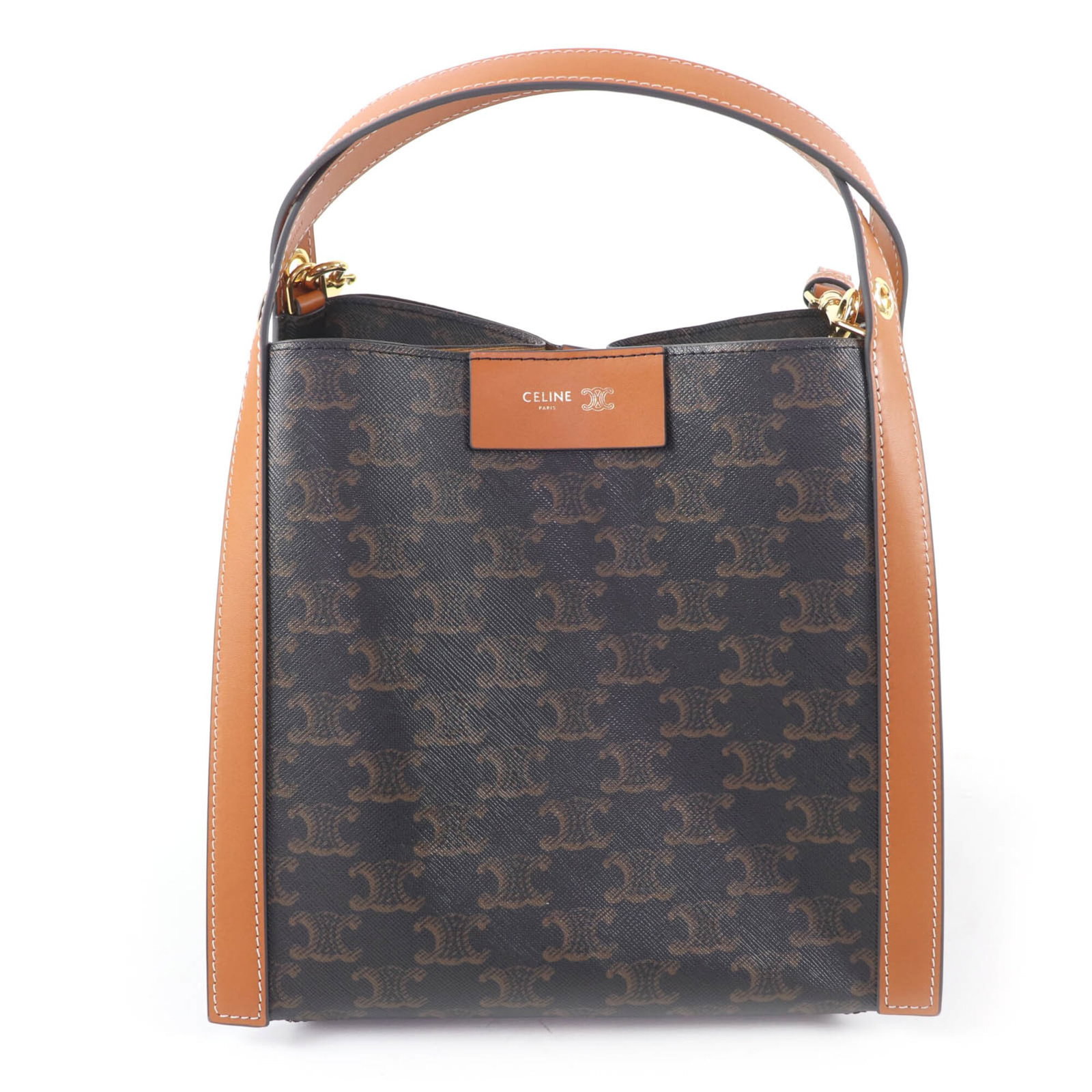 Shoulder Bag Canvas: Shoulder Bag Canvas Canvas shoulder bag from Celine, made in Italy with a bright yellow color and a sturdy canvas material. The bag measures 21cm x 22.5cm x 16cm and features a classic shoulder strap 