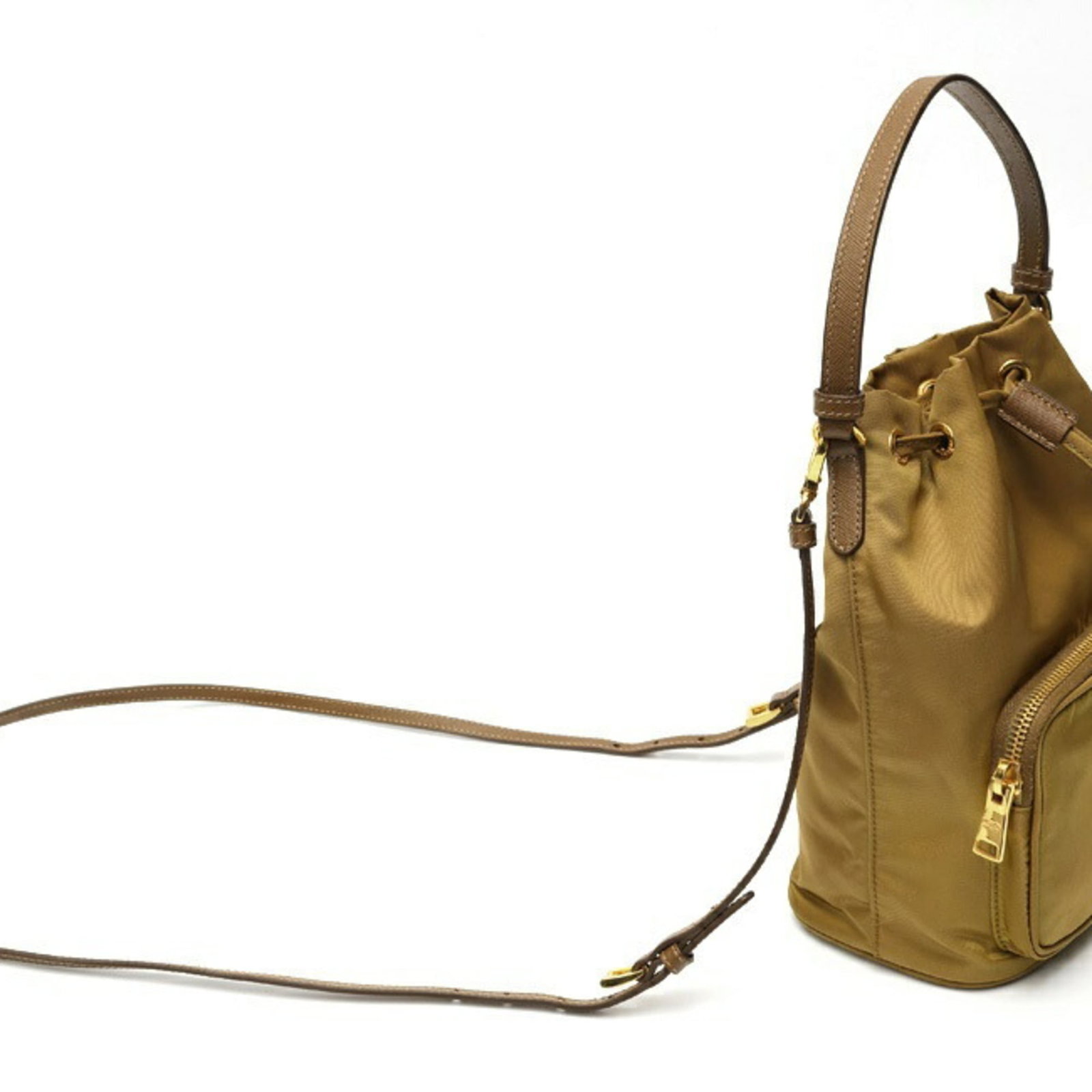 Shoulder Bag Nylon Leather Prada - 2