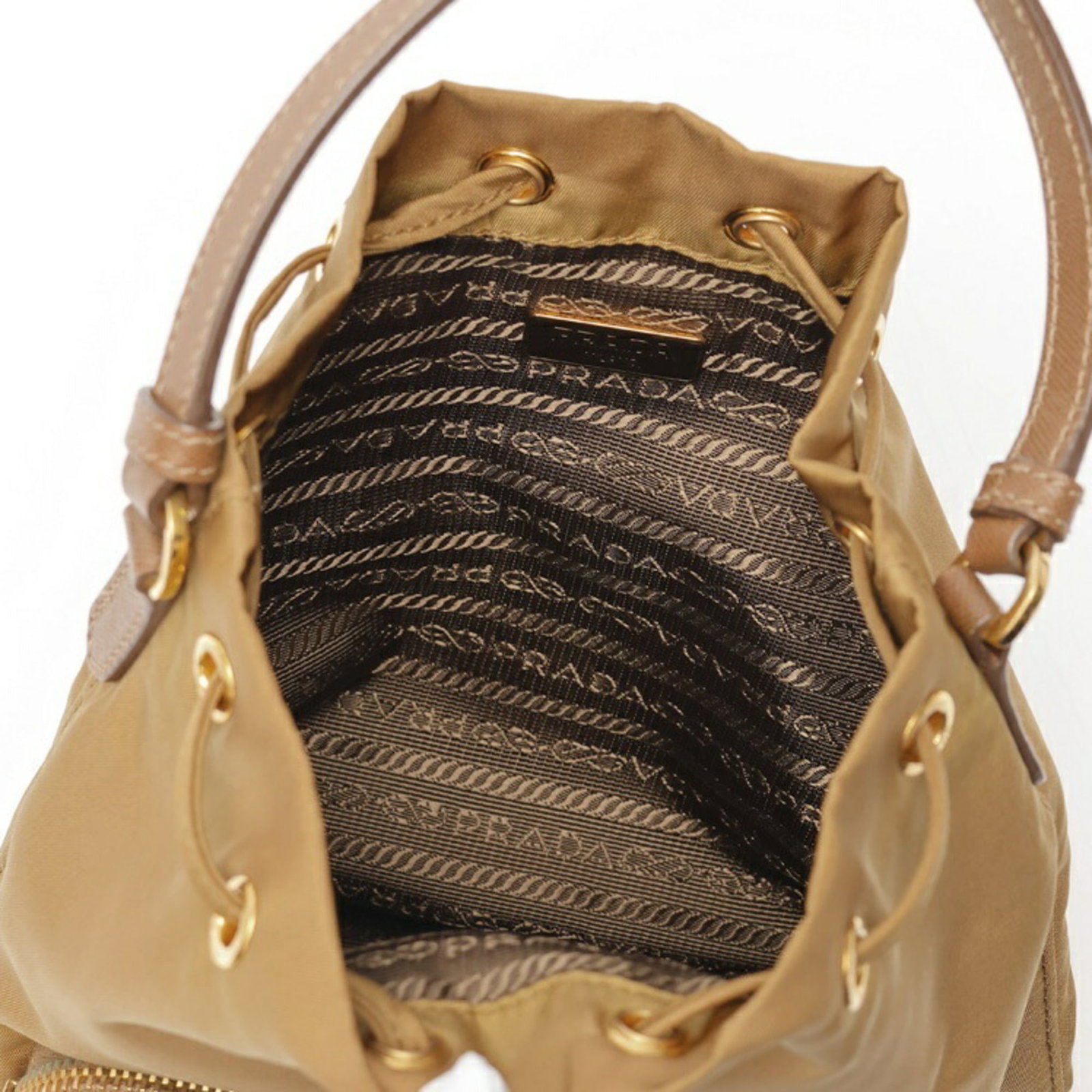 Shoulder Bag Nylon Leather Prada - 6
