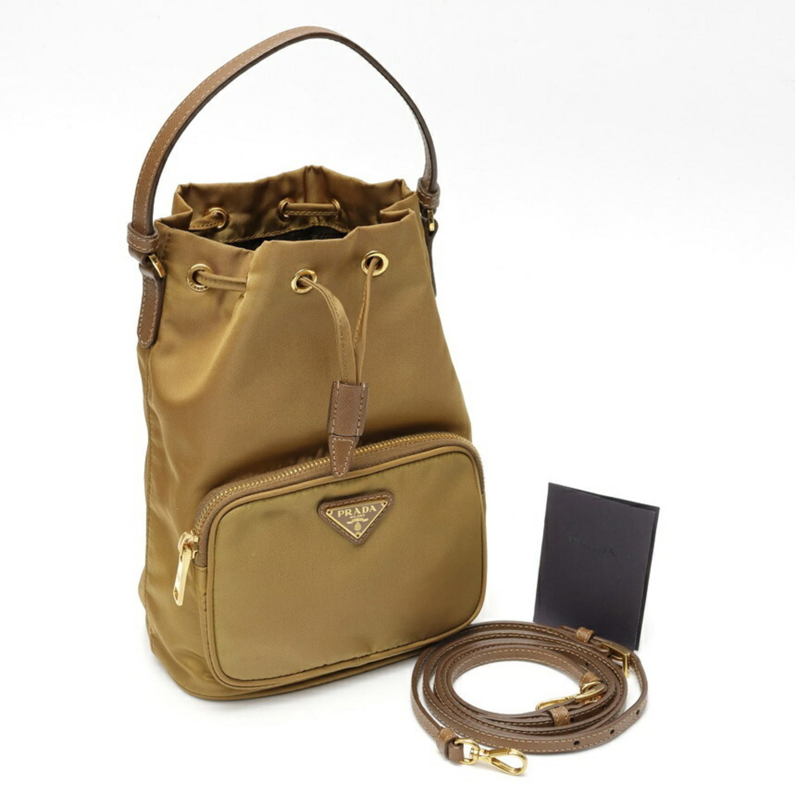 Shoulder Bag Nylon Leather Prada - 7