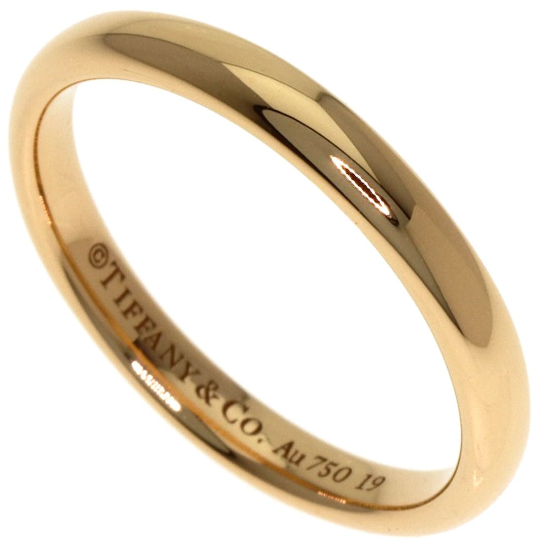 Tiffany&Co. Wedding Ring K18 Pink Gold: Tiffany&Co. Wedding Ring K18 Pink Gold K18 Pink Gold Tiffany&Co. Wedding Ring - A timeless piece of luxury jewelry, this 4.75 US ring is crafted from 18k pink gold, a rare and valuable metal alloy. Wi
