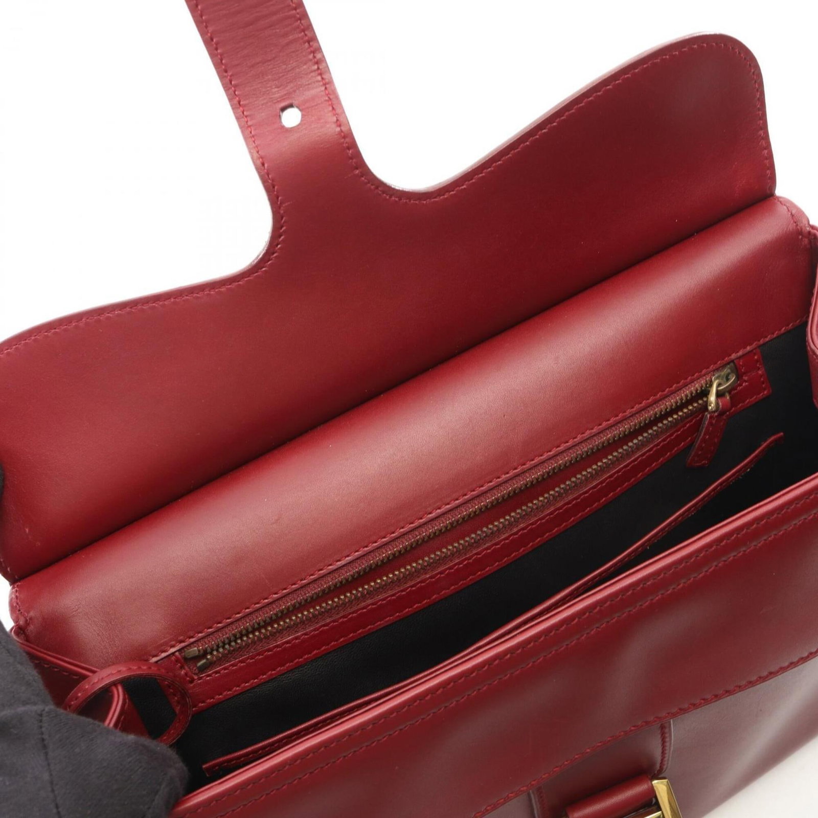 Handbag Leather Gucci - 5