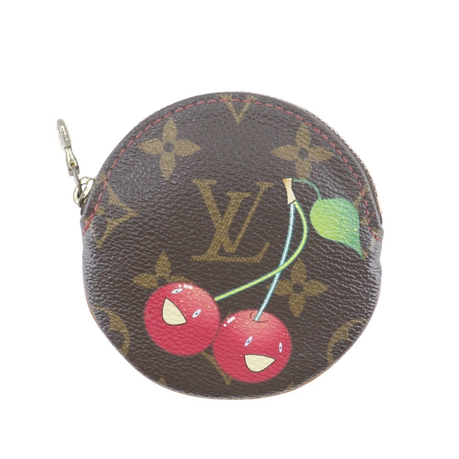 Coin purse Monogram Louis Vuitton: Coin purse Monogram Louis Vuitton Brown, Cherry, and Monogram designs come together in this 9.5cm x 9.5cm x 1.5cm coin purse, a compact and stylish accessory featuring the iconic Louis Vuitton monogra