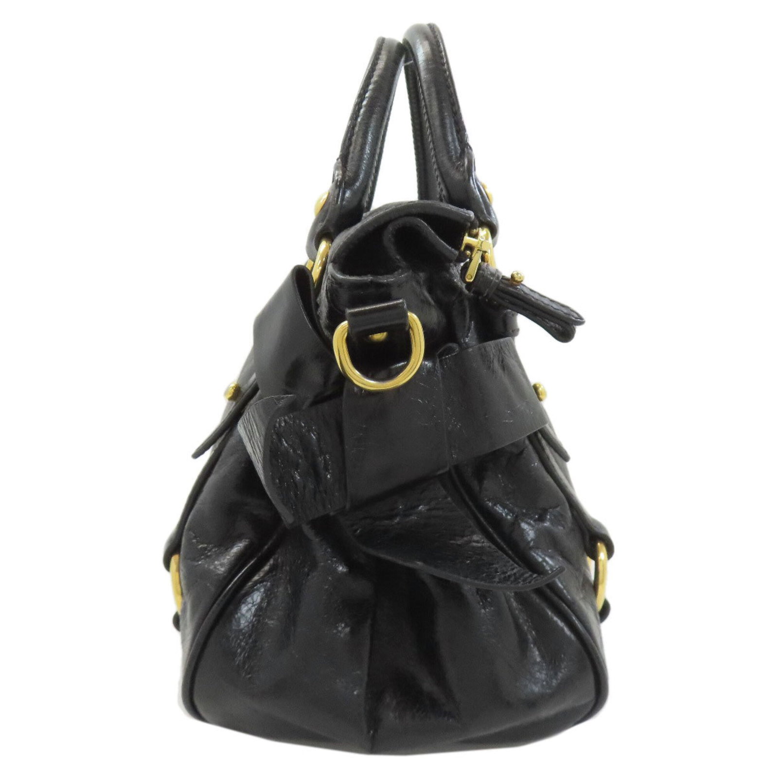 Handbag Miu Leather - 3
