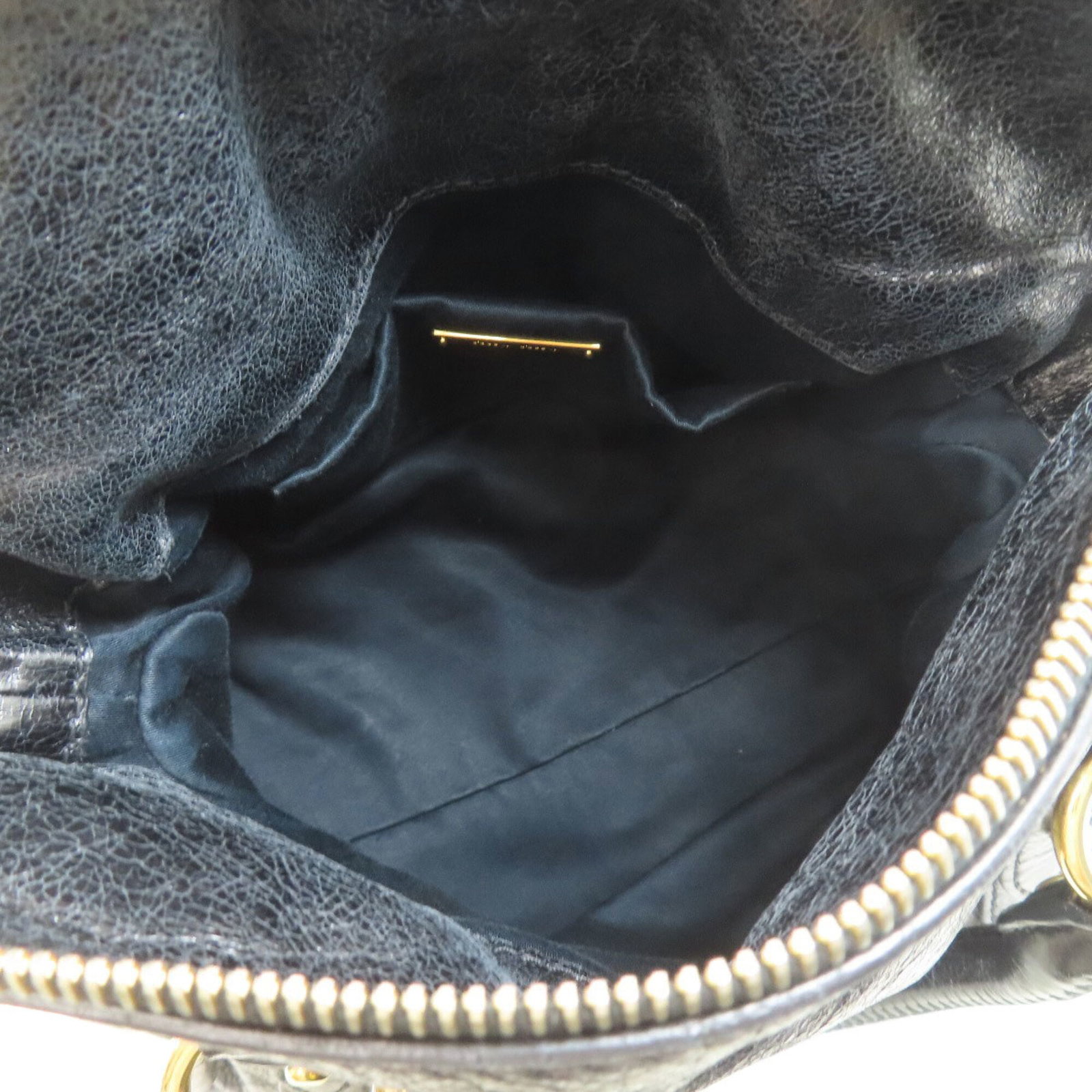 Handbag Miu Leather - 5