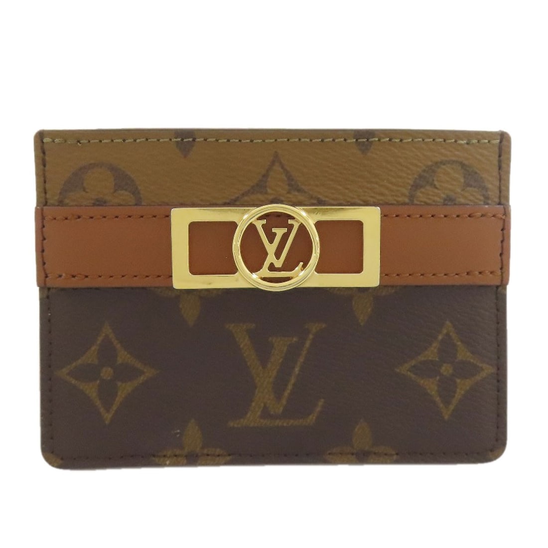 Canvas Monogram Porte Card Case Cartes Dauphine M80594 Louis Vuitton: Canvas Monogram Porte Card Case Cartes Dauphine M80594 Louis Vuitton Brown Monogram Canvas Cartes Dauphine Case with Signed Work. This LOUIS VUITTON Cartes Dauphine case features a classic brown