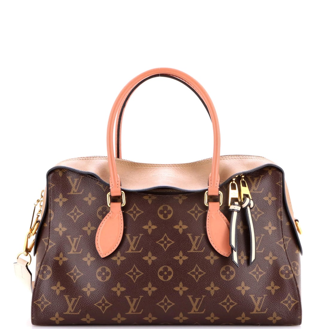 Canvas Handbag Tuileries with Monogram Leather Vuitton Louis: Canvas Handbag Tuileries with Monogram Leather Vuitton Louis Canvas Handbag Tuileries with Monogram Leather Vuitton Louis features a unique combination of monogram canvas and leather exterior in a