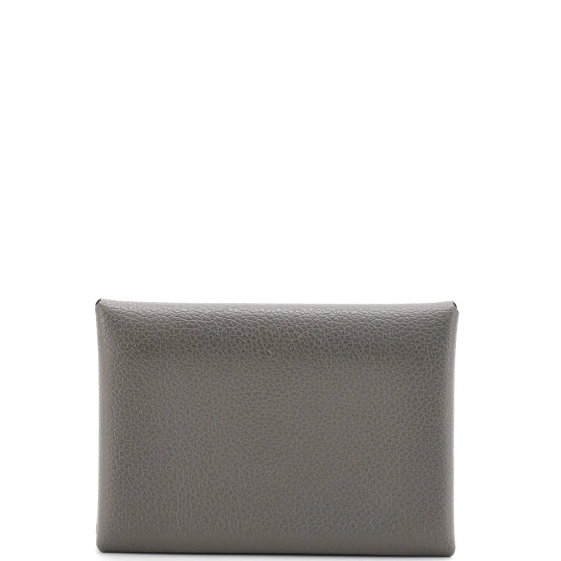 Hermes Calvi Duo Card Holder Evercolor: Hermes Calvi Duo Card Holder Evercolor The Hermes Calvi Duo Card Holder Evercolor boasts a sleek gray leather exterior with subtle palladium hardware, adding a touch of sophistication to any daily car