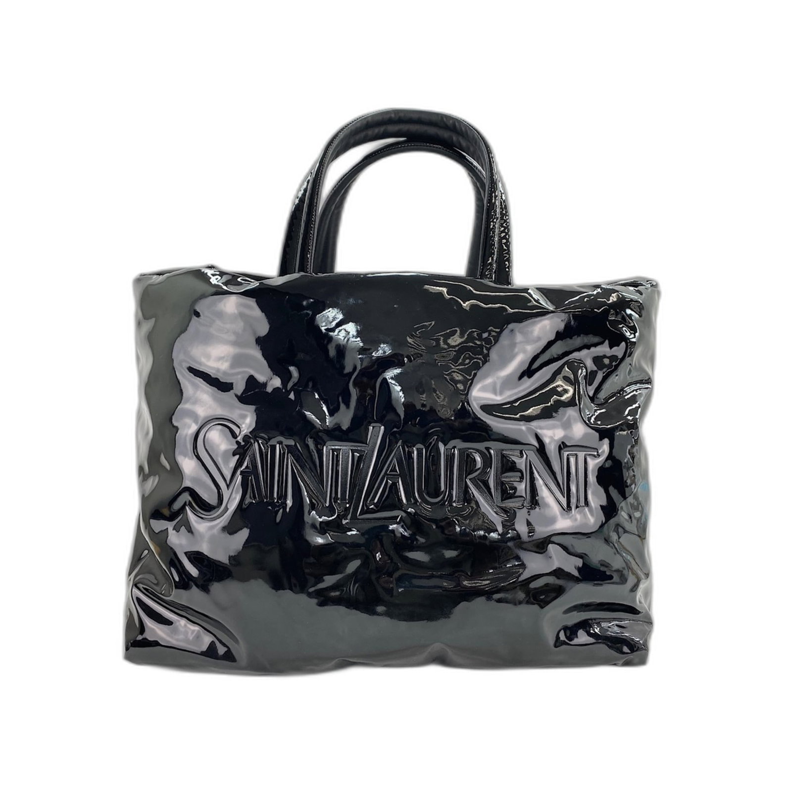 Saint Laurent Tote Yves: Saint Laurent Tote Yves This Saint Laurent Tote Yves is a sleek and sophisticated black tote bag with a size of 41cm x 51.7cm x 19cm. Its understated design makes it a versatile accessory for