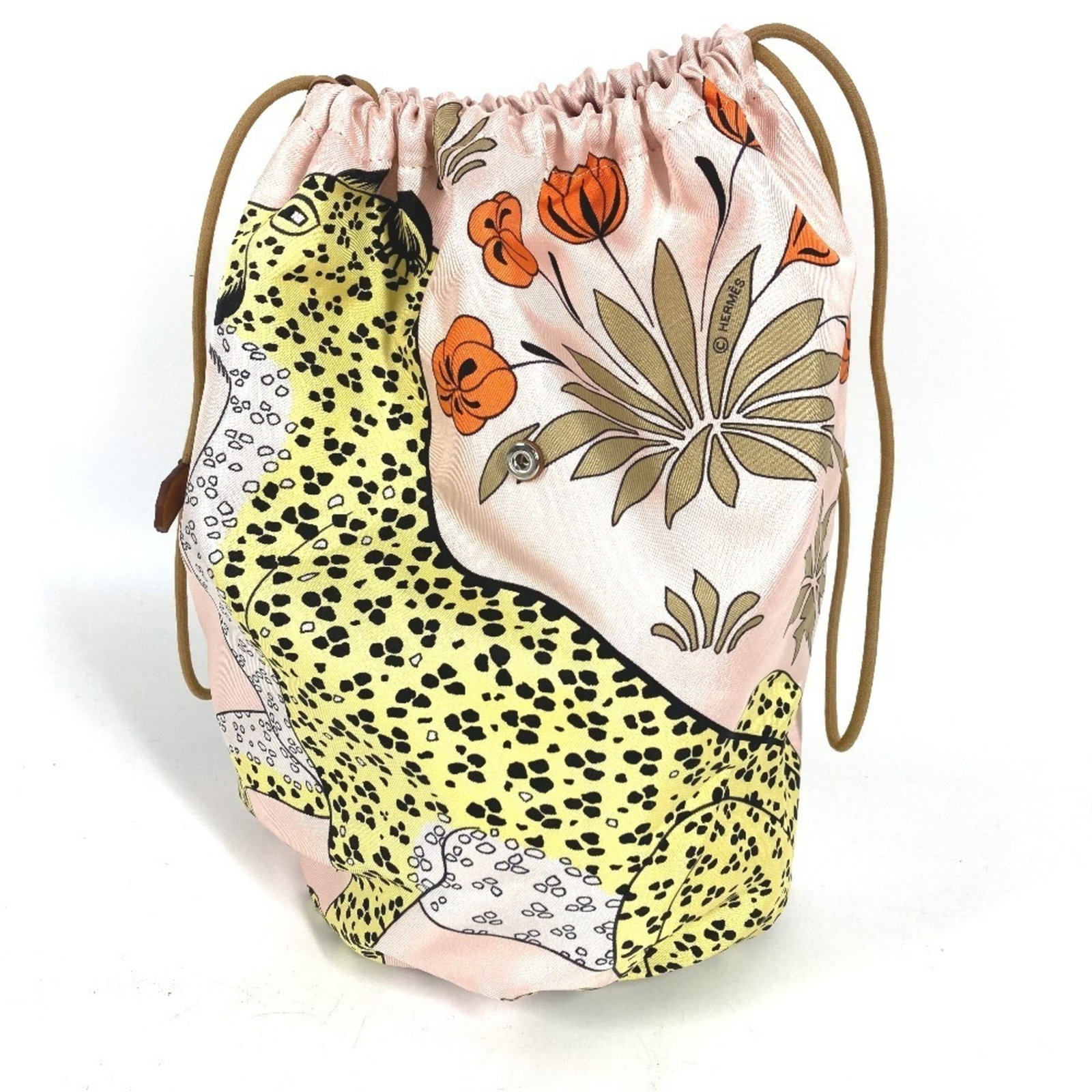 Hermes Silk Pouch Handbag - 3