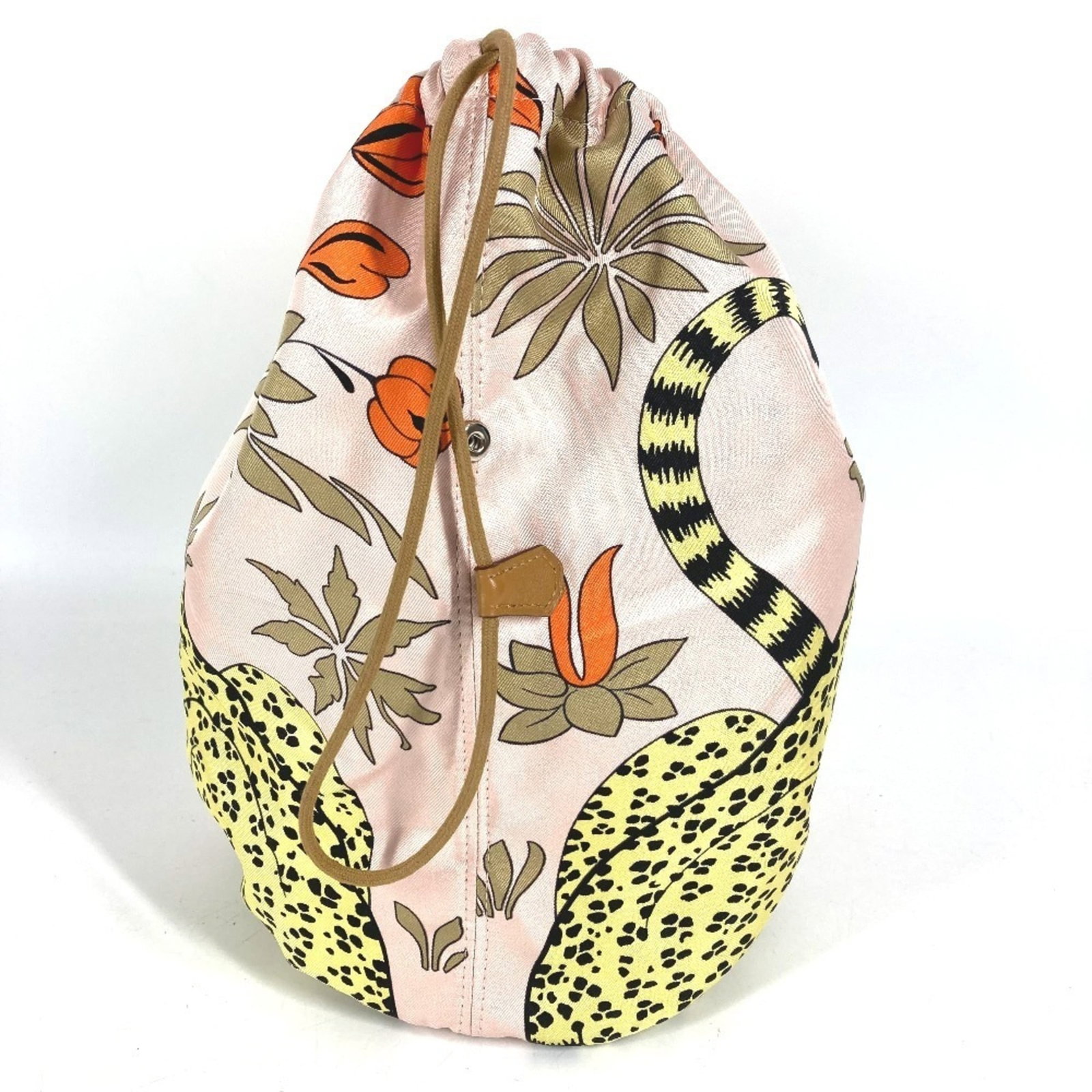 Hermes Silk Pouch Handbag - 4