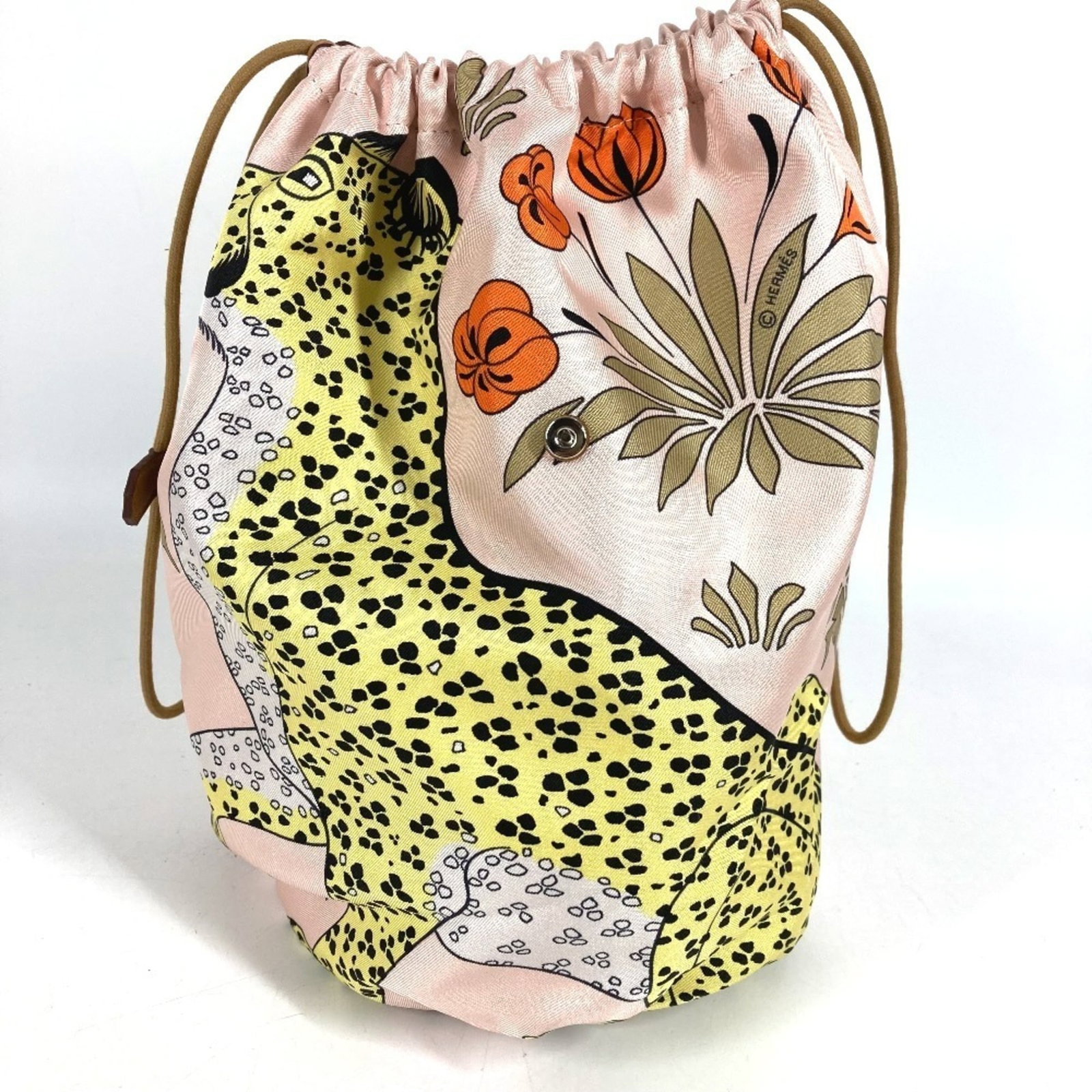 Hermes Silk Pouch Handbag - 5