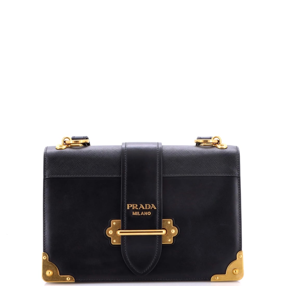 Saffiano Leather Crossbody Bag Cahier Large Prada: Saffiano Leather Crossbody Bag Cahier Large Prada Saffiano Leather Crossbody Bag Cahier Large Prada - A Timeless Black Classic. This Prada Cahier Crossbody Bag boasts a sleek, all-black design crafted