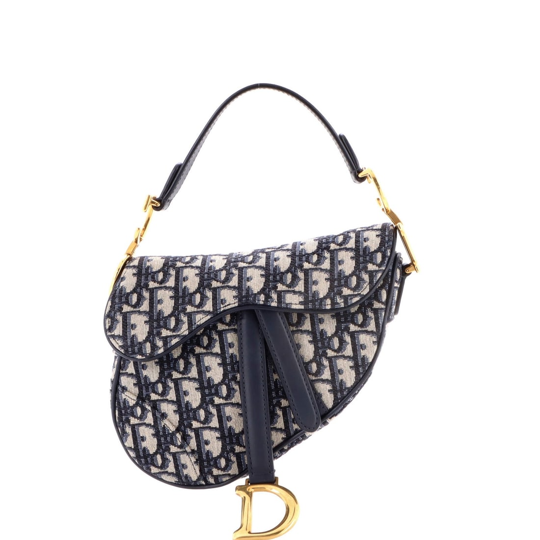 Canvas Oblique Christian Dior Saddle Mini: Canvas Oblique Christian Dior Saddle Mini Canvas Oblique Christian Dior Saddle Mini - A stylish and compact shoulder bag with a classic oblique design, featuring a canvas exterior in a vibrant blue