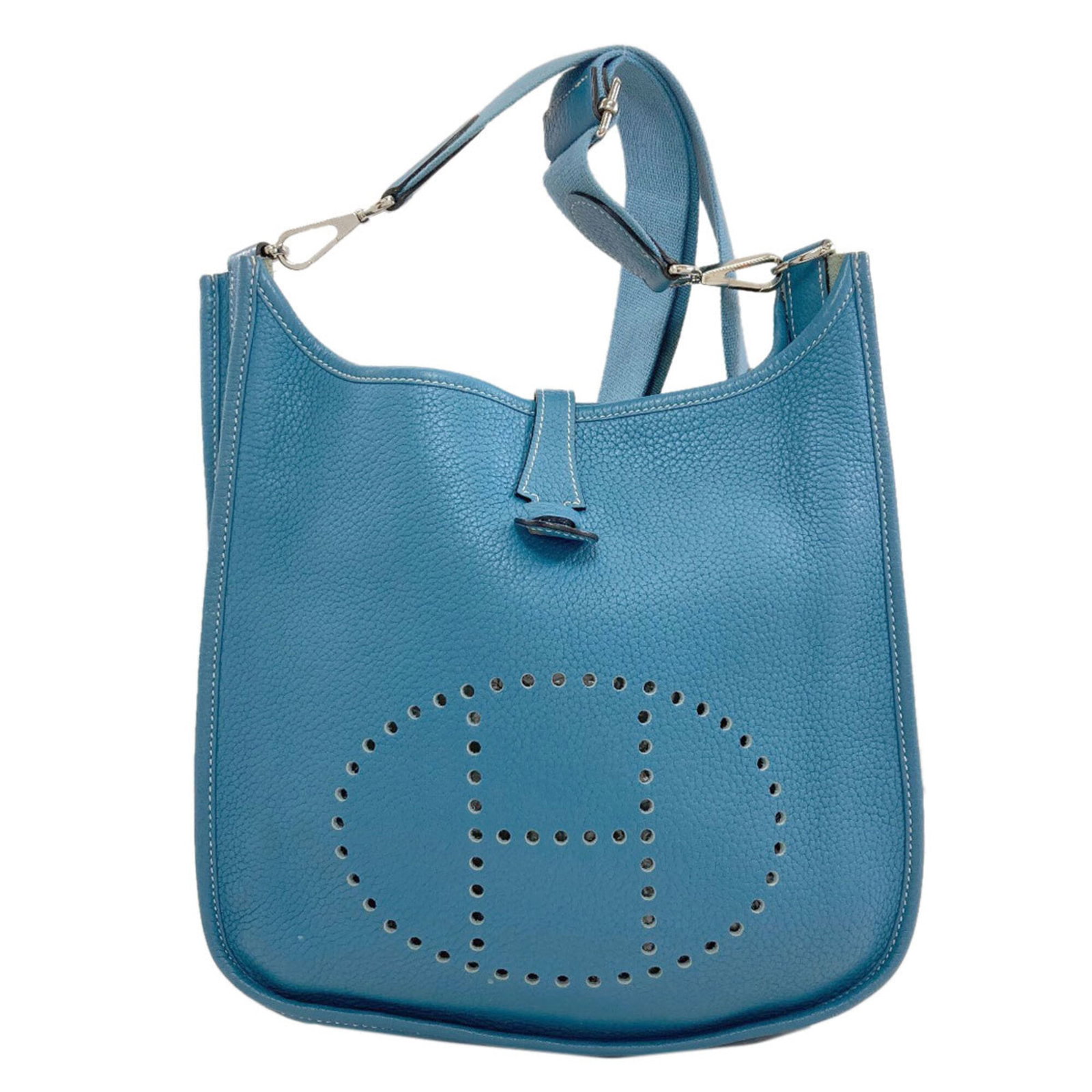 Hermes Shoulder Bag Taurillon Clemence Leather: Hermes Shoulder Bag Taurillon Clemence Leather Taurillon Clemence leather provides a rich, luxurious feel to this iconic Hermes shoulder bag. The bag's compact size and 27cm x 27cm x 8cm dimensions