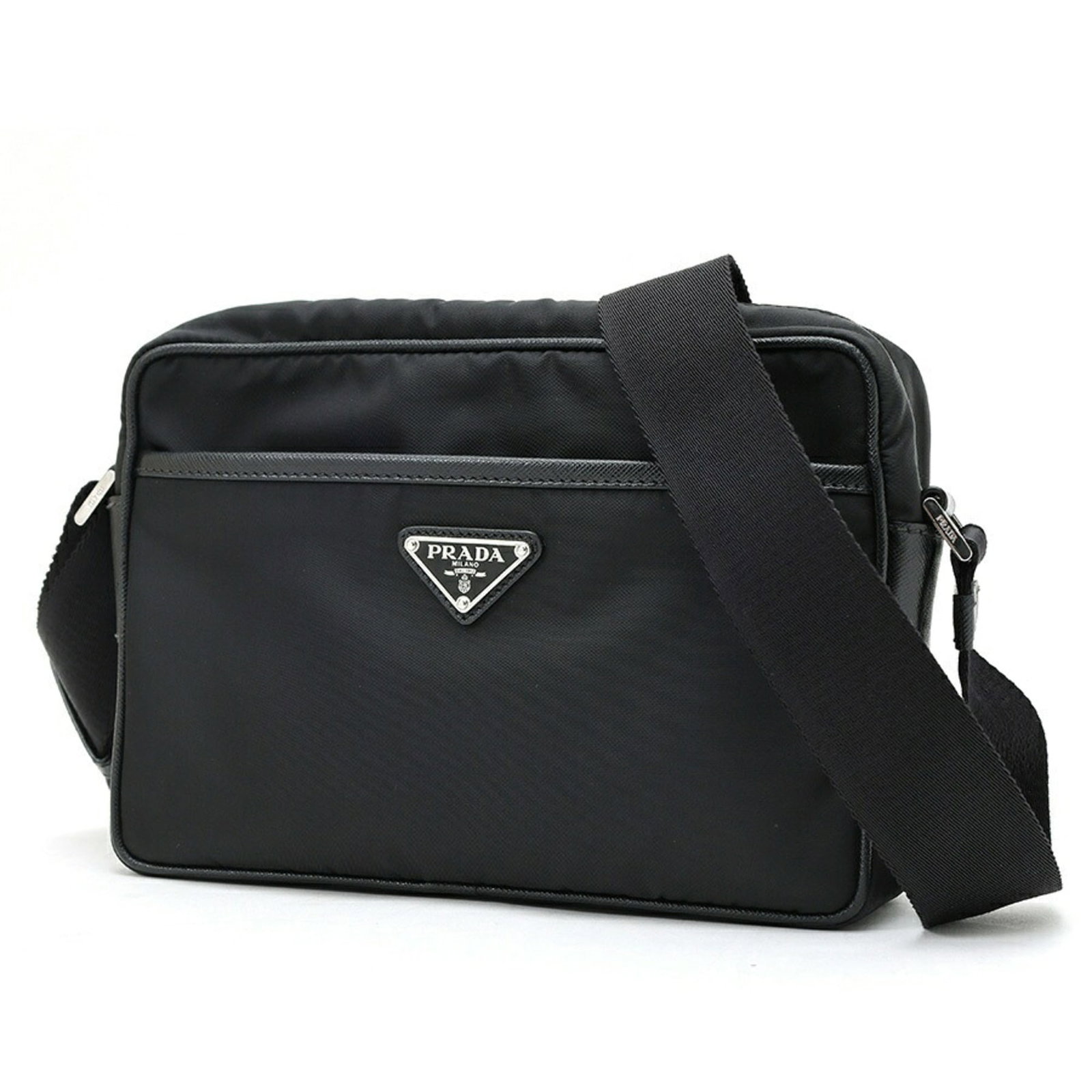 Shoulder Bag Nylon Leather Prada (1 of 7)