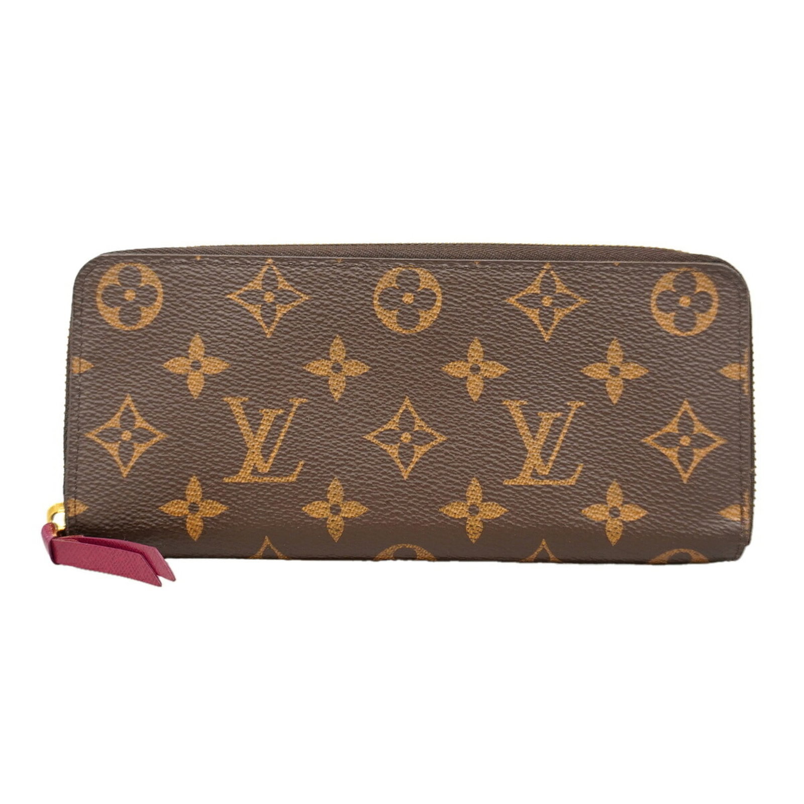 Long Wallet Louis Vuitton Bi Fold: Long Wallet Louis Vuitton Bi Fold Brown and Fuchsia Long Wallet by Louis Vuitton, measuring 9cm x 19.5cm x 2cm, features a bi-fold design. This stylish accessory boasts a classic design with a
