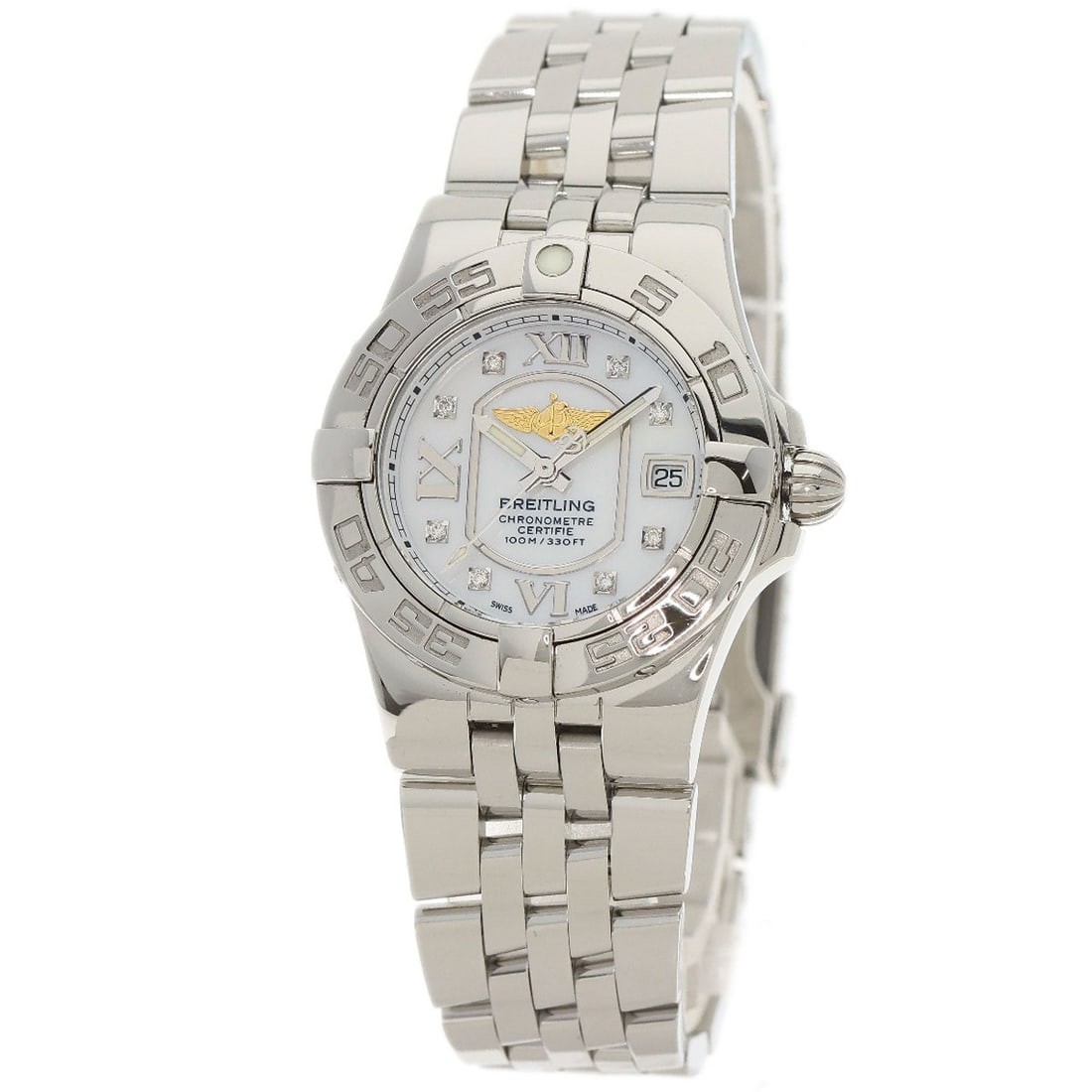 Steel Stainless Breitling Galactic A71340 Watches: Steel Stainless Breitling Galactic A71340 Watches Steel Stainless Breitling Galactic A71340 Watches are made from durable stainless steel, featuring a silver case and bezel, and a silver dial. With a