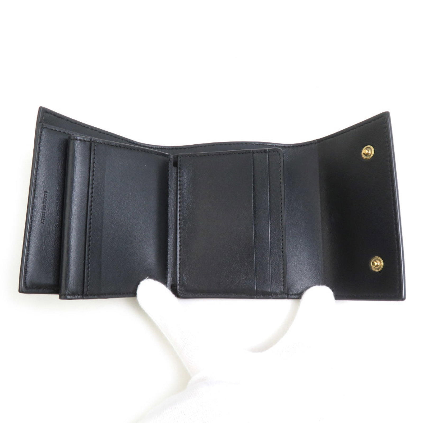 Celine Leather Wallet Fold - 4