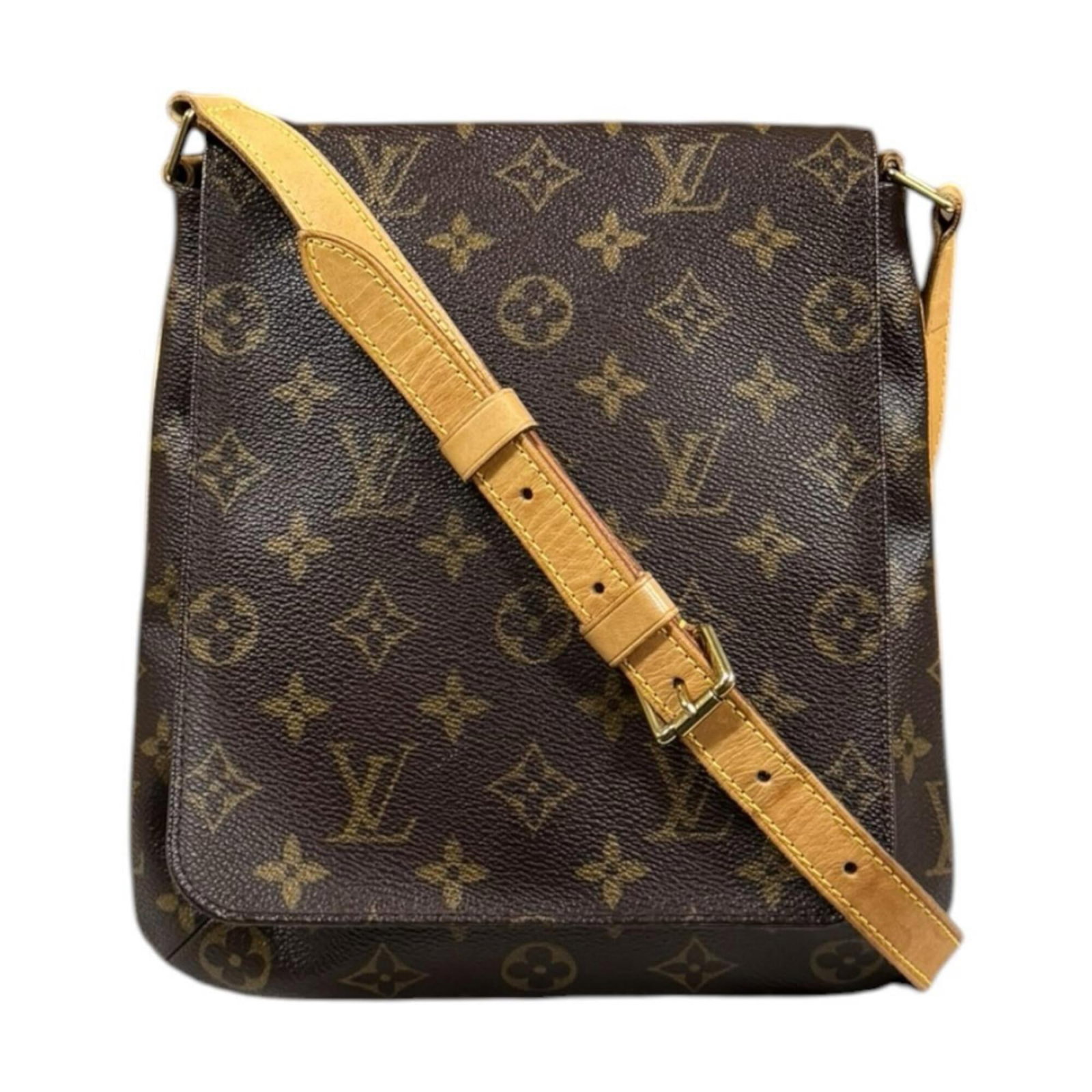 Shoulder Bag Monogram Louis Vuitton: Shoulder Bag Monogram Louis Vuitton Monogrammed with a classic touch, this Louis Vuitton shoulder bag boasts a timeless design and luxurious brown monogram pattern. Crafted from high-quality