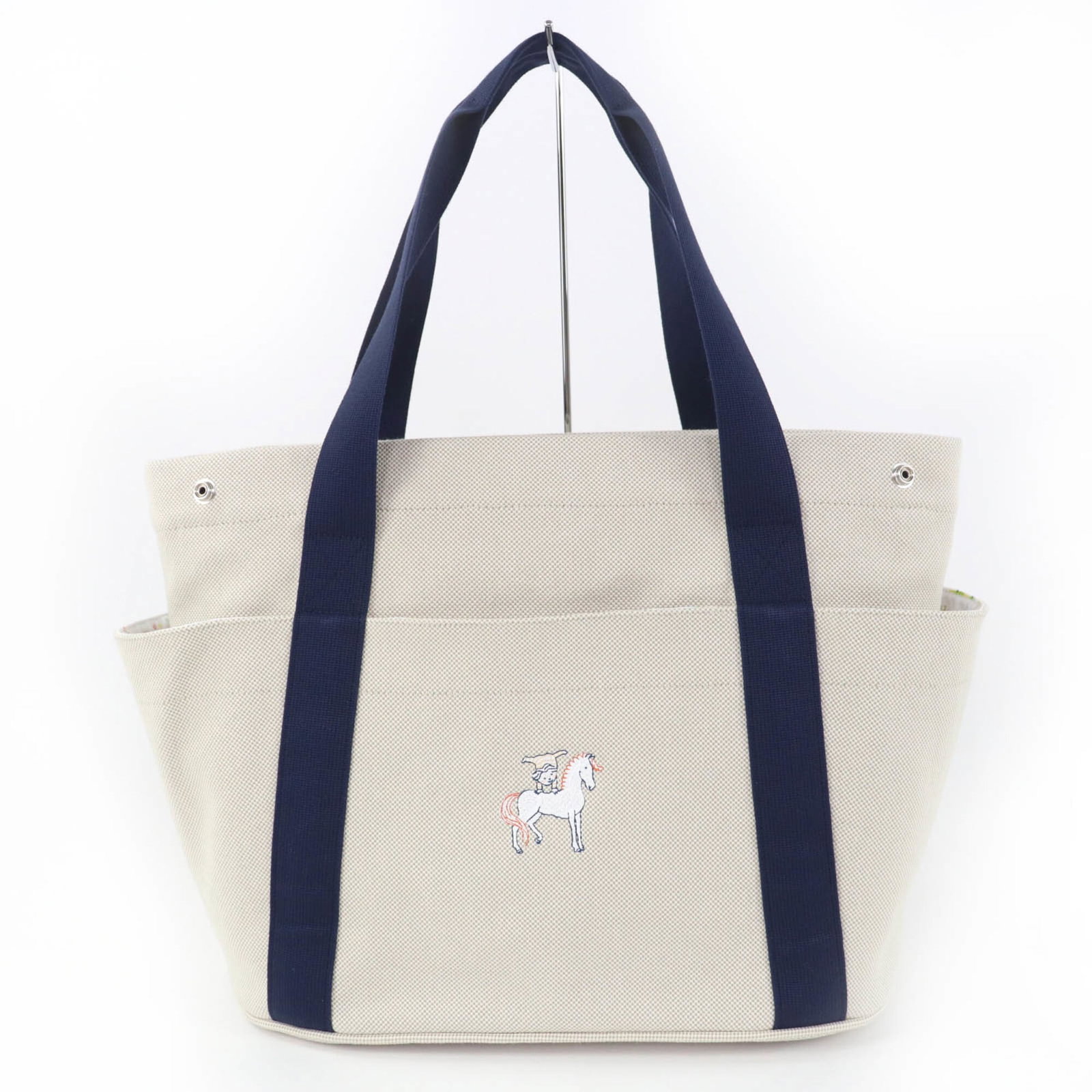 Cotton Polyurethane Polyamide Tote Bag Hermes (1 of 12)