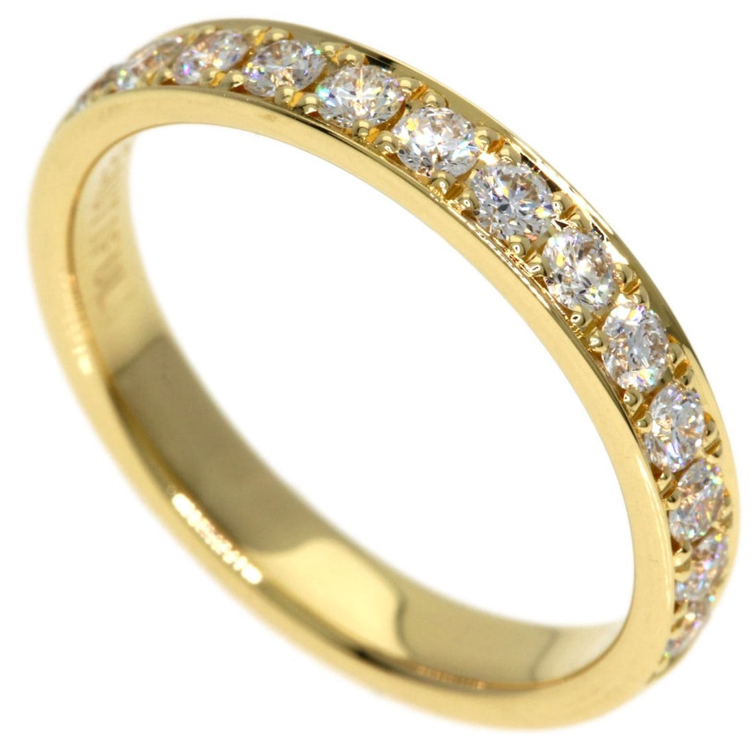 K18 Yellow Gold Diamond Ring Vendome: K18 Yellow Gold Diamond Ring Vendome K18 Yellow Gold Diamond Ring Vendome boasts a striking gold metal exterior, showcasing a D 0.43ct diamond of exceptional quality. The ring's purity is confirmed