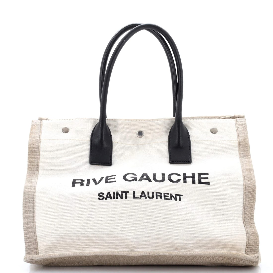 Laurent Rive Gauche Shopper Tote Small Canvas (1 of 8)