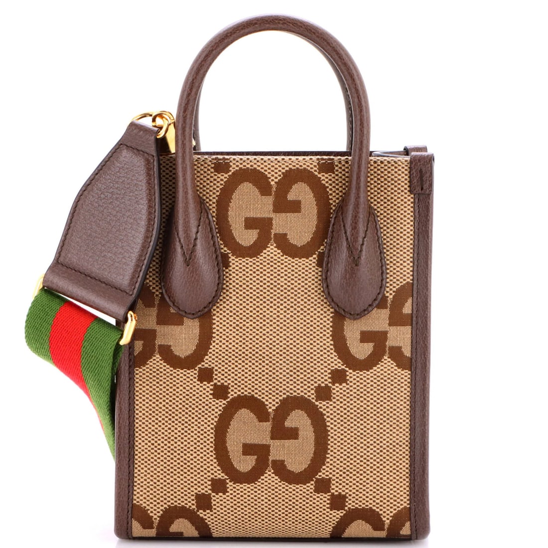 GG Canvas Mini Tote Vertical Gucci Jumbo: GG Canvas Mini Tote Vertical Gucci Jumbo The GG Canvas Mini Tote Vertical Gucci Jumbo is a stylish and compact cross-body bag featuring Gucci's iconic GG Canvas design in a classic brown color. Measur