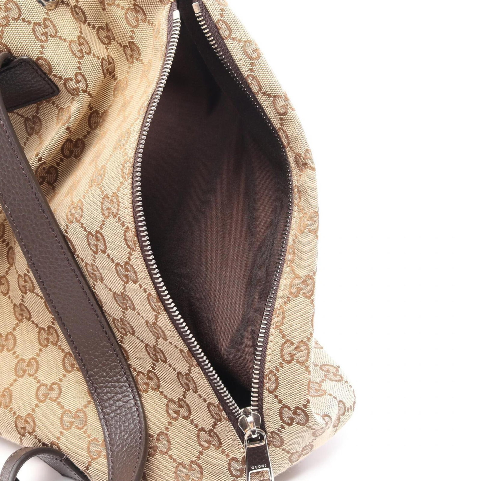 Canvas Leather Gucci Backpack - 8